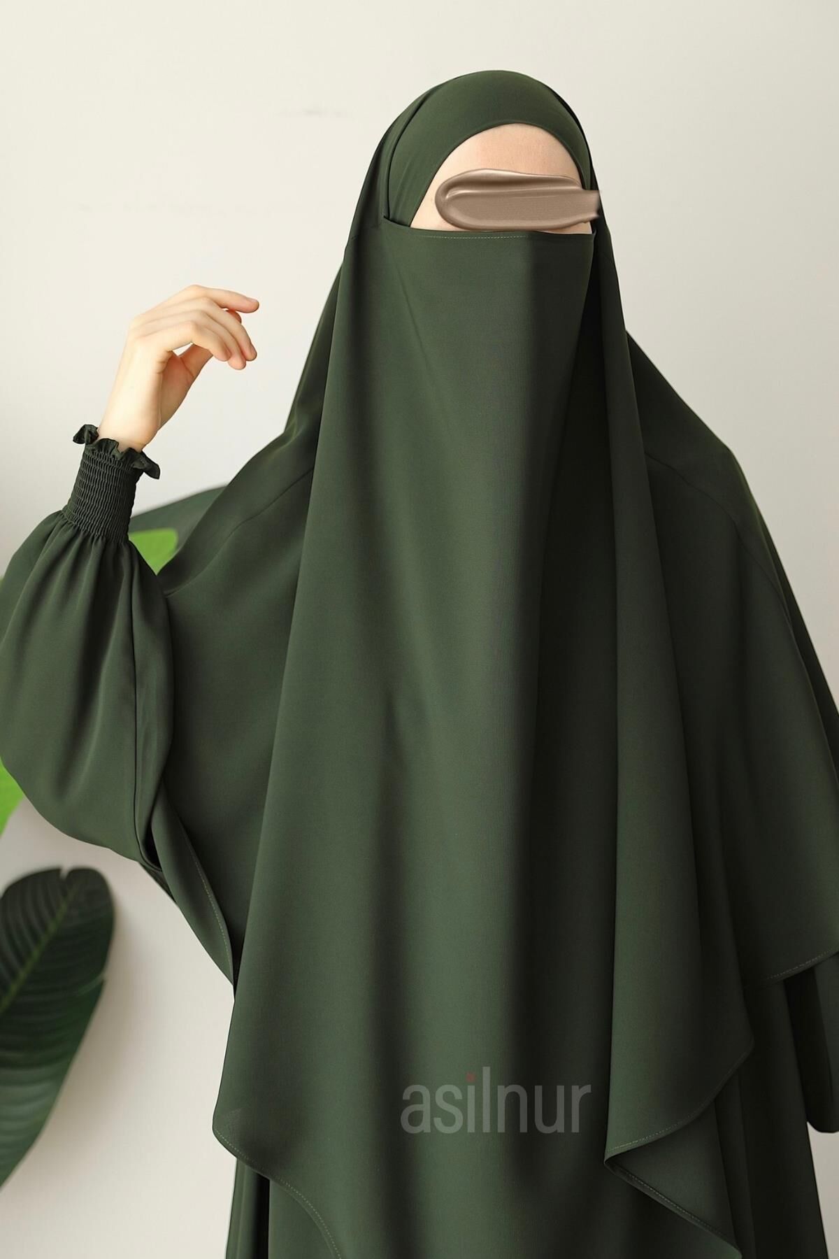 Alya Ferace Sufle Hediyeli Takım Haki - 12