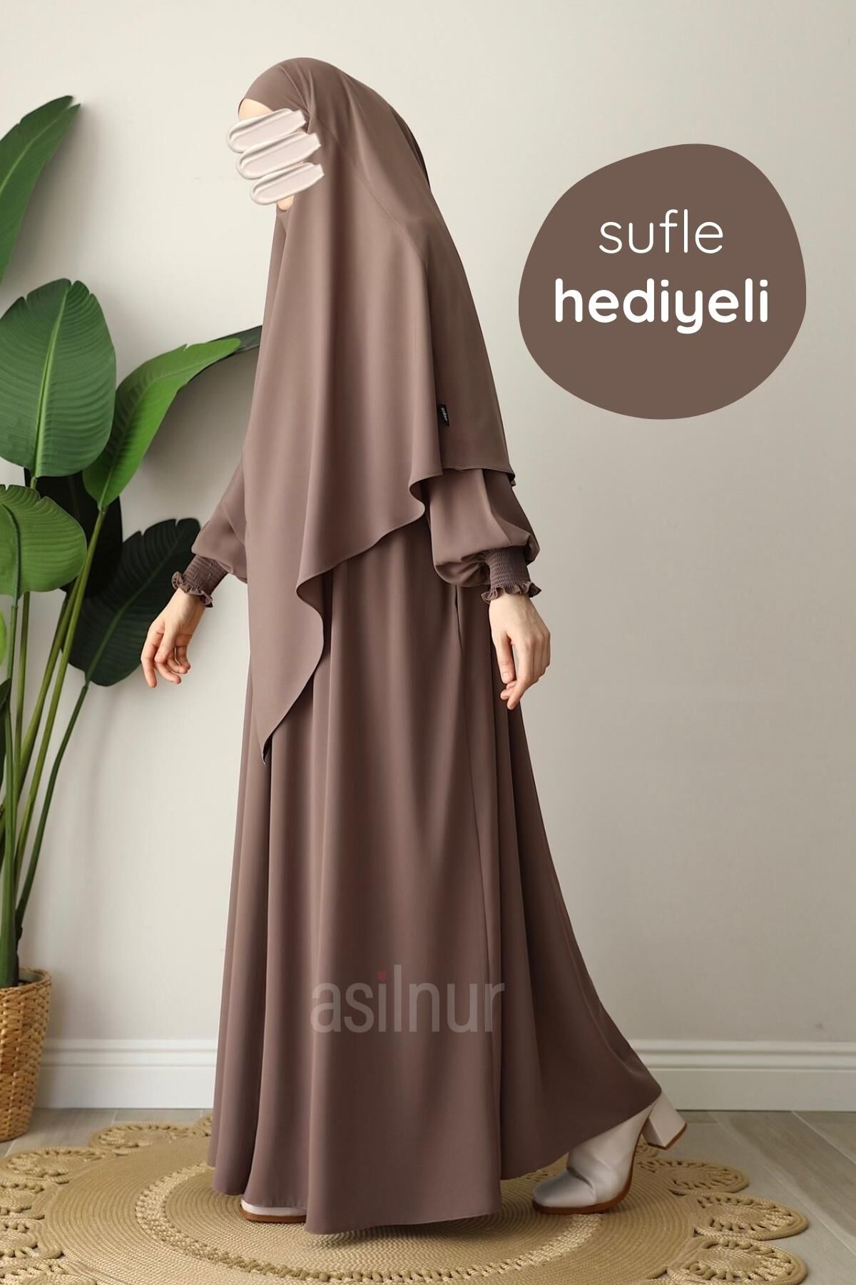 Alya Ferace Sufle Hediyeli Takım Vizon - 1
