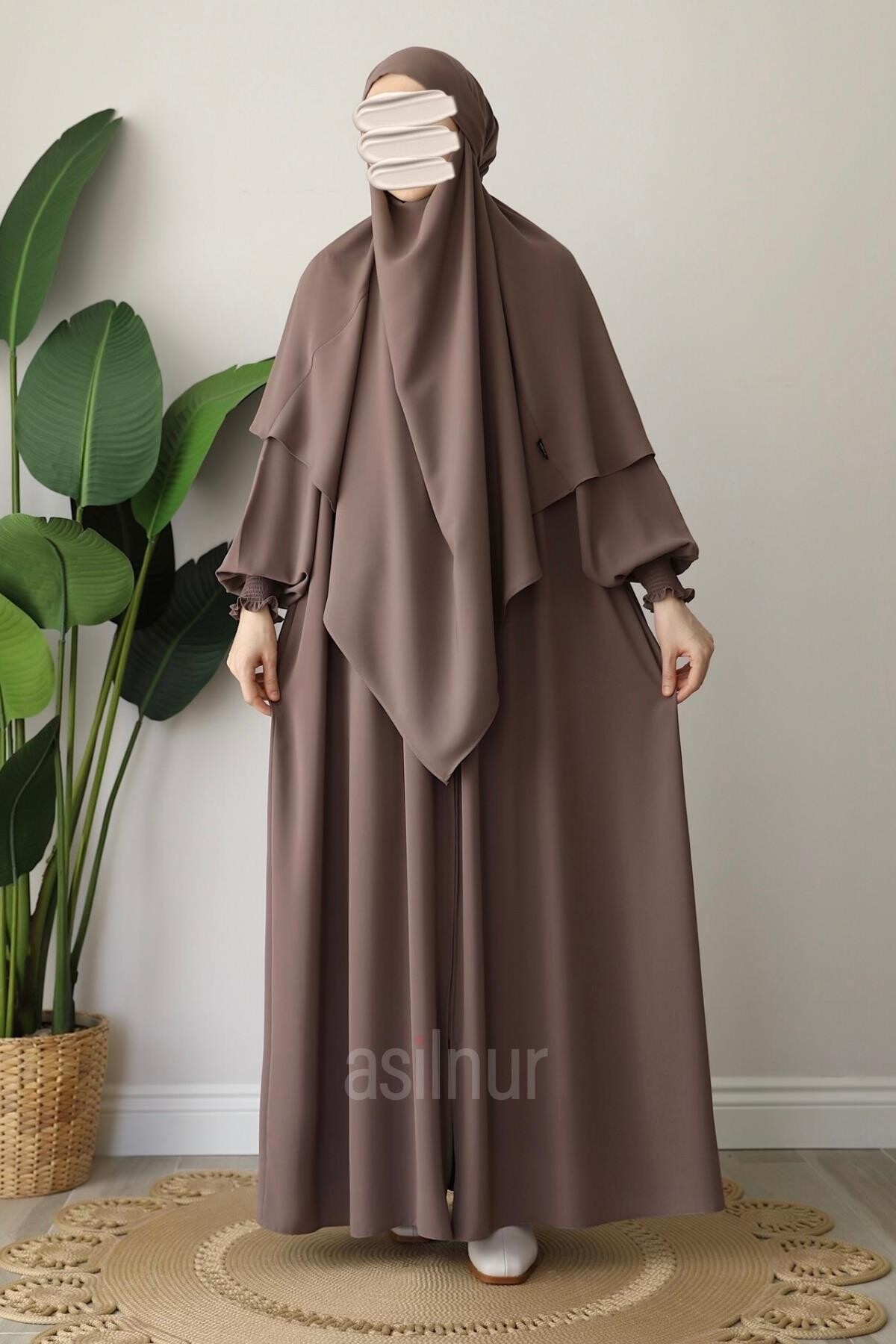 Alya Ferace Sufle Hediyeli Takım Vizon - 3