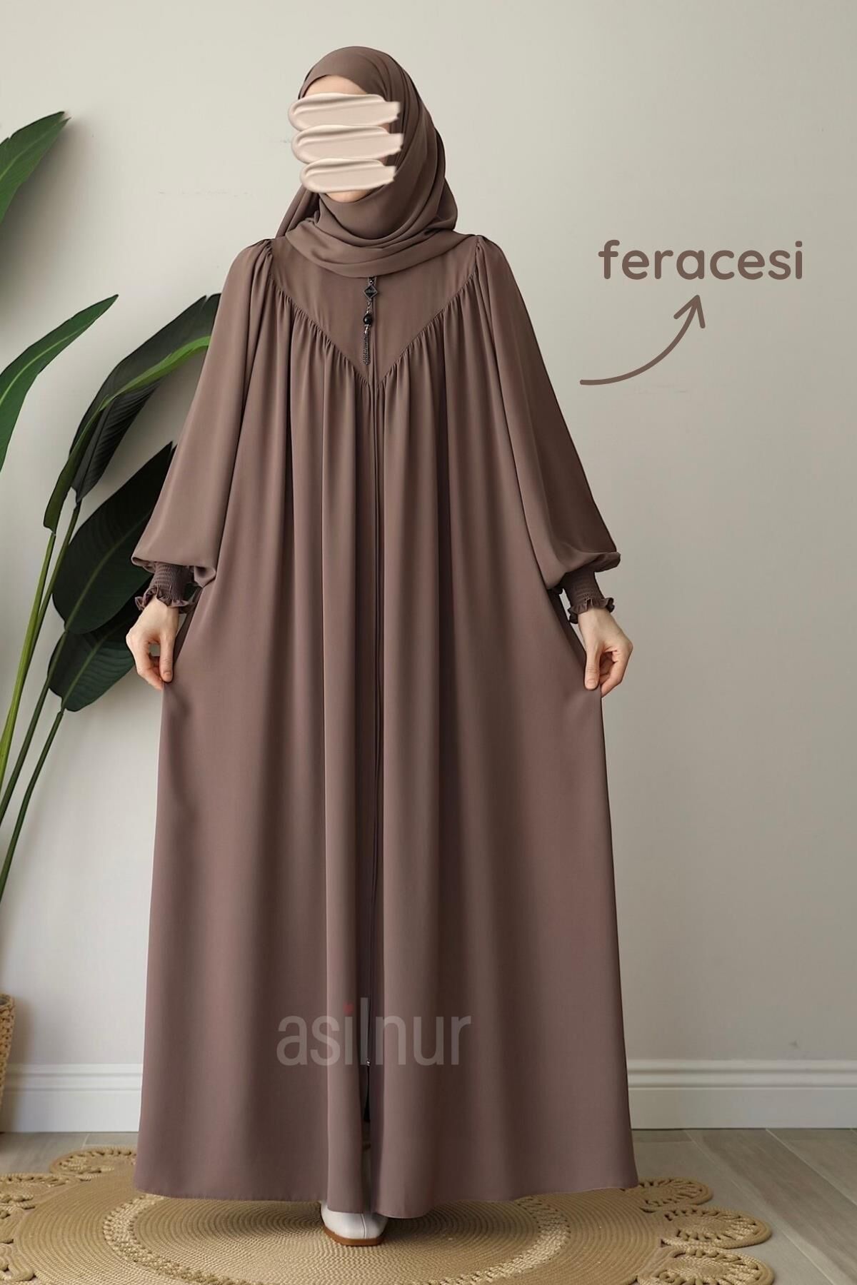 Alya Ferace Sufle Hediyeli Takım Vizon - 4