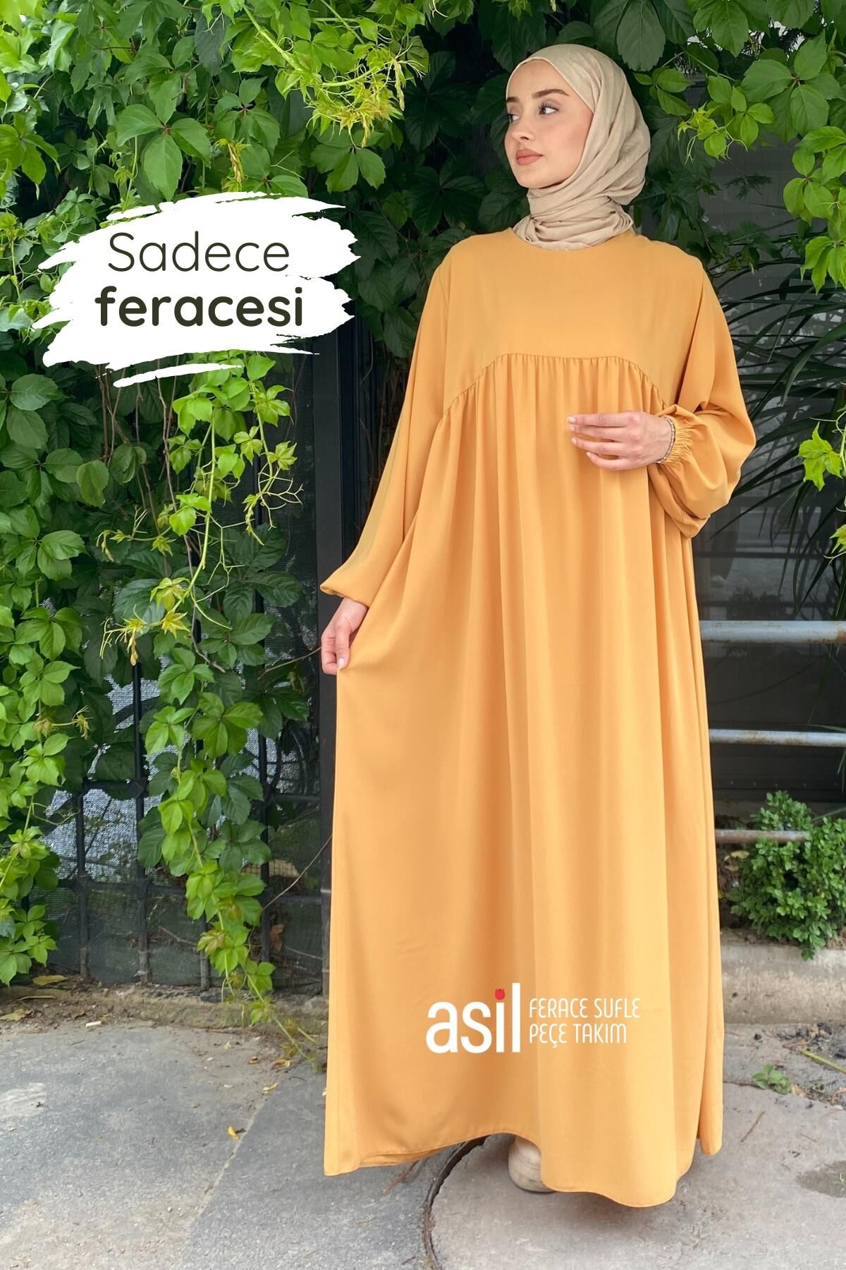 Asil Ferace Sufle Peçe Takım Hardal - 7
