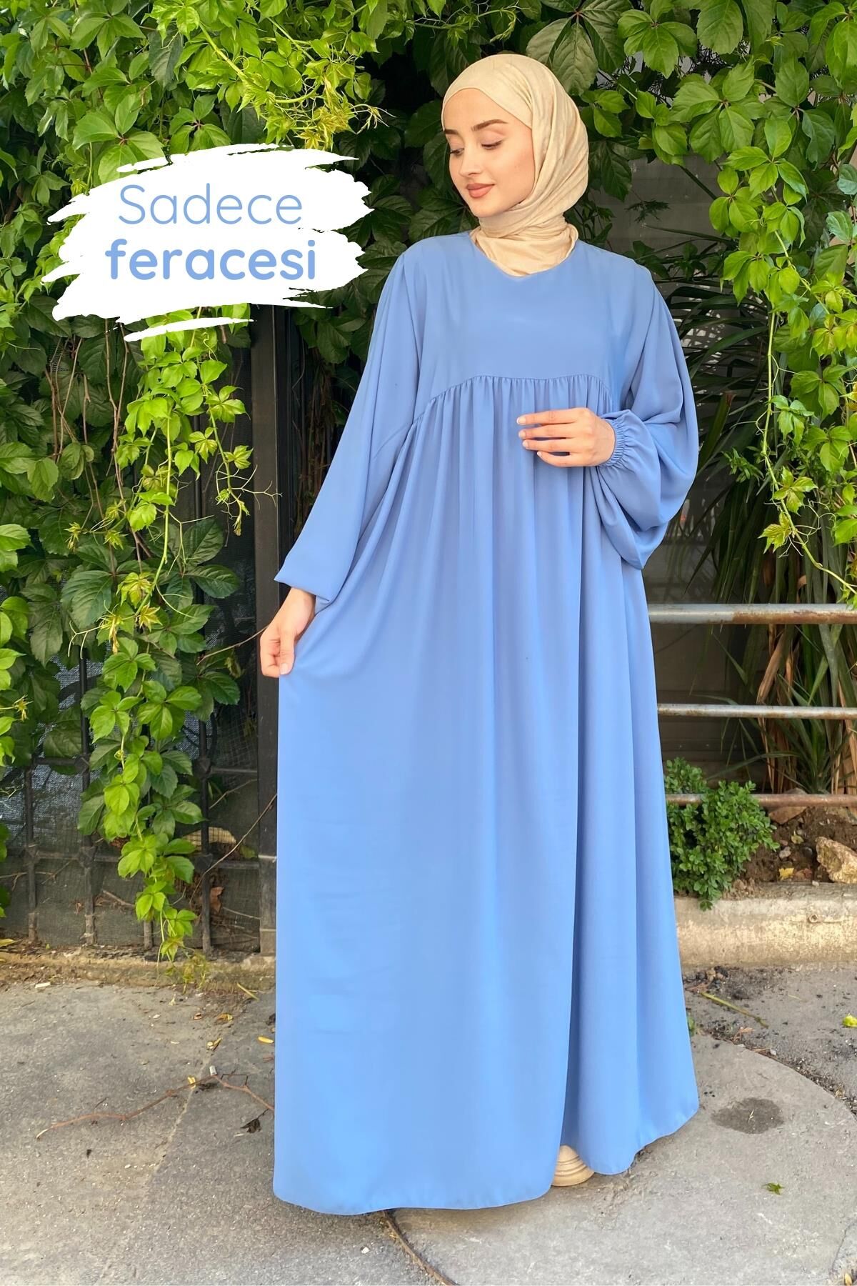 Asil Ferace Sufle Peçe Takım İndigo - 6