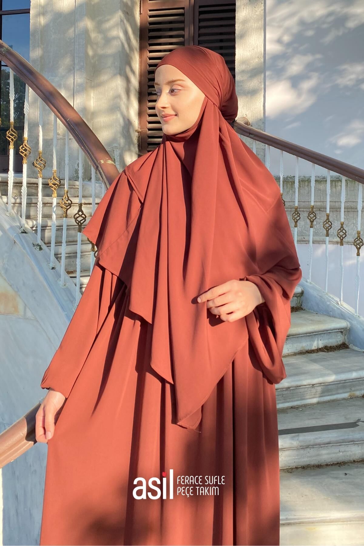 Asil Ferace Sufle Peçe Takım Kiremit - 5