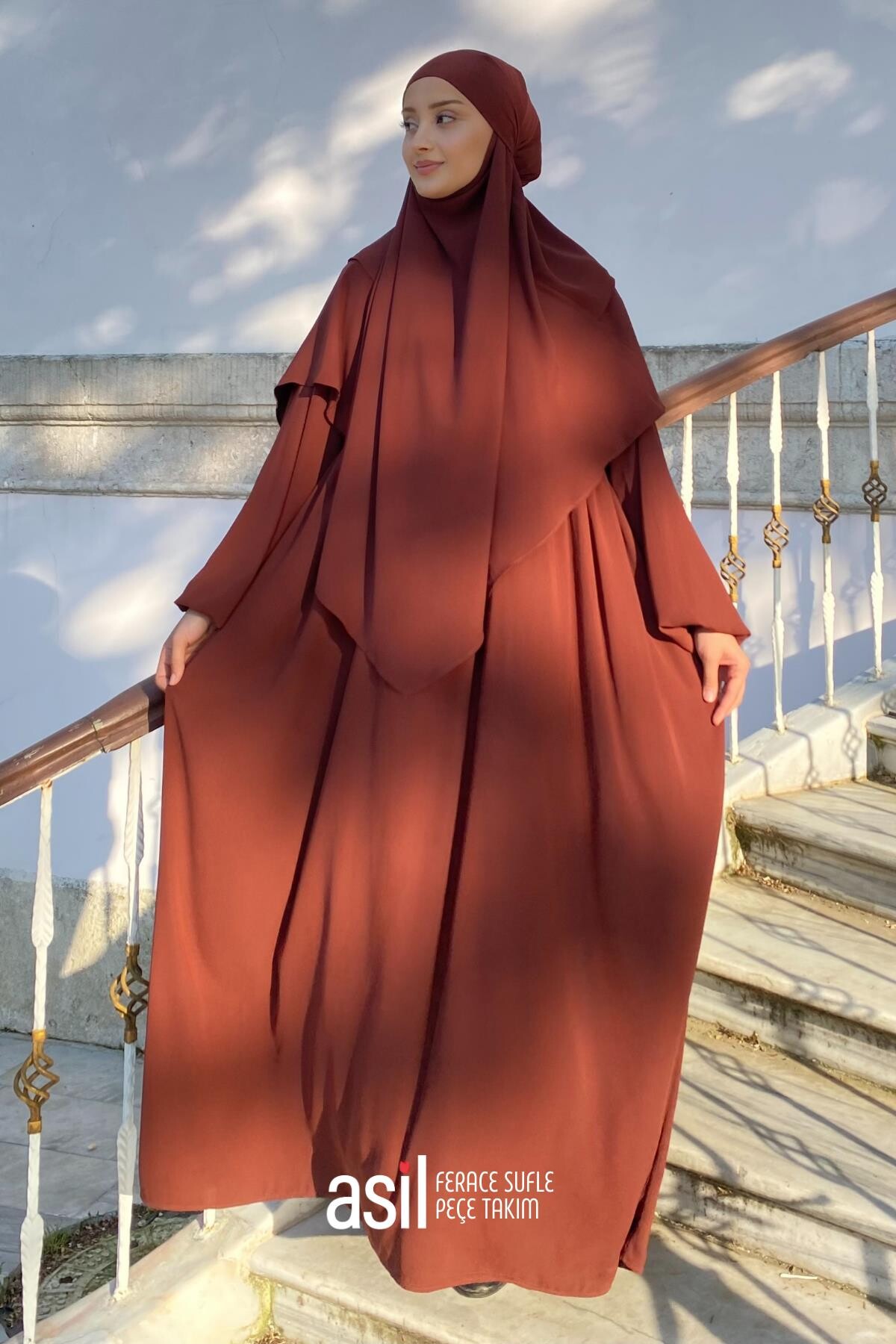 Asil Ferace Sufle Peçe Takım Kiremit - ASİLNUR