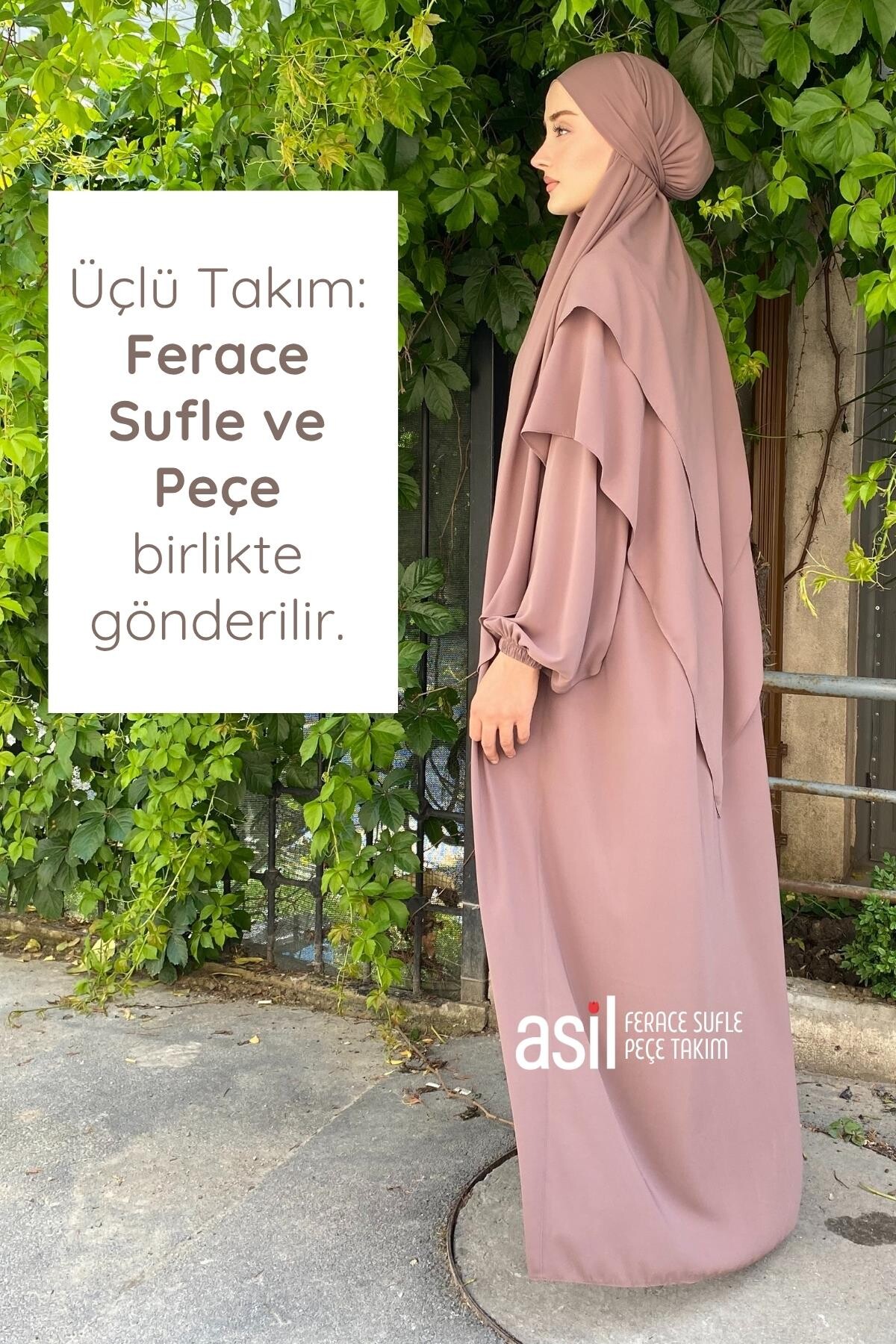 Asil Ferace Sufle Peçe Takım Toprak - 2