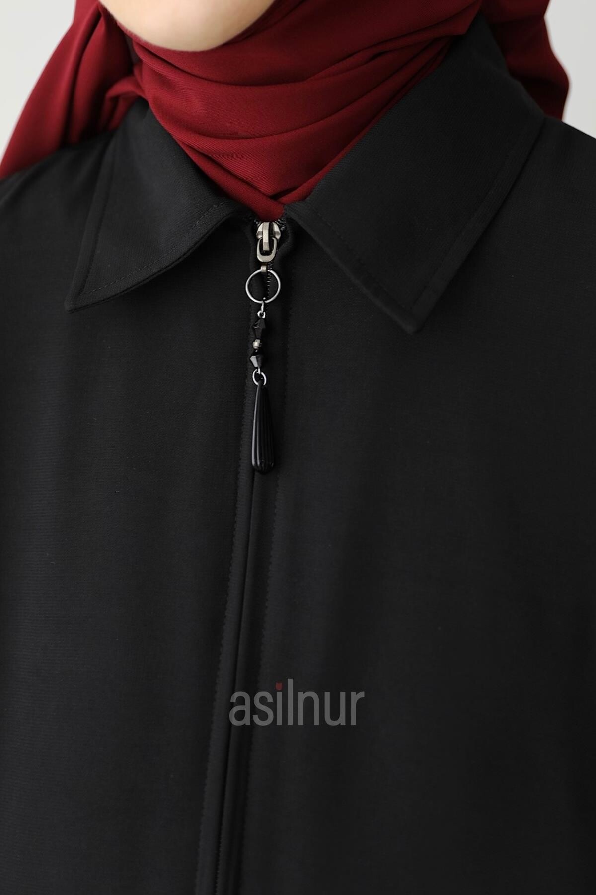Ayşe Yakalı Pırlanta Elbise Siyah - 4