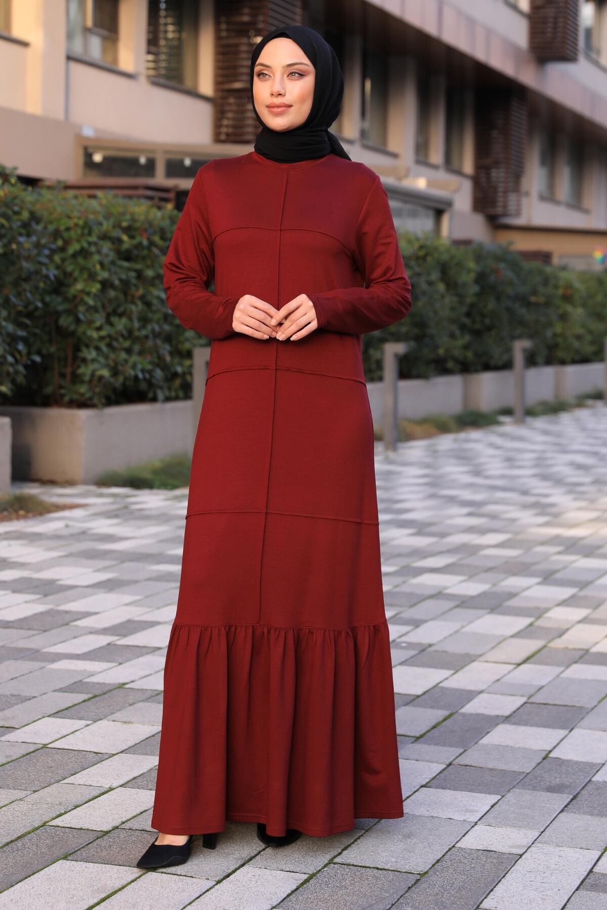 Beril Elbise Bordo - 3