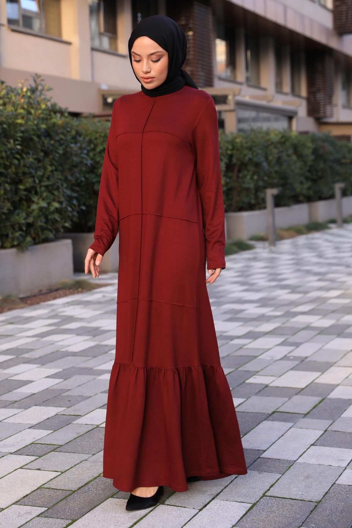 Beril Elbise Bordo - 4