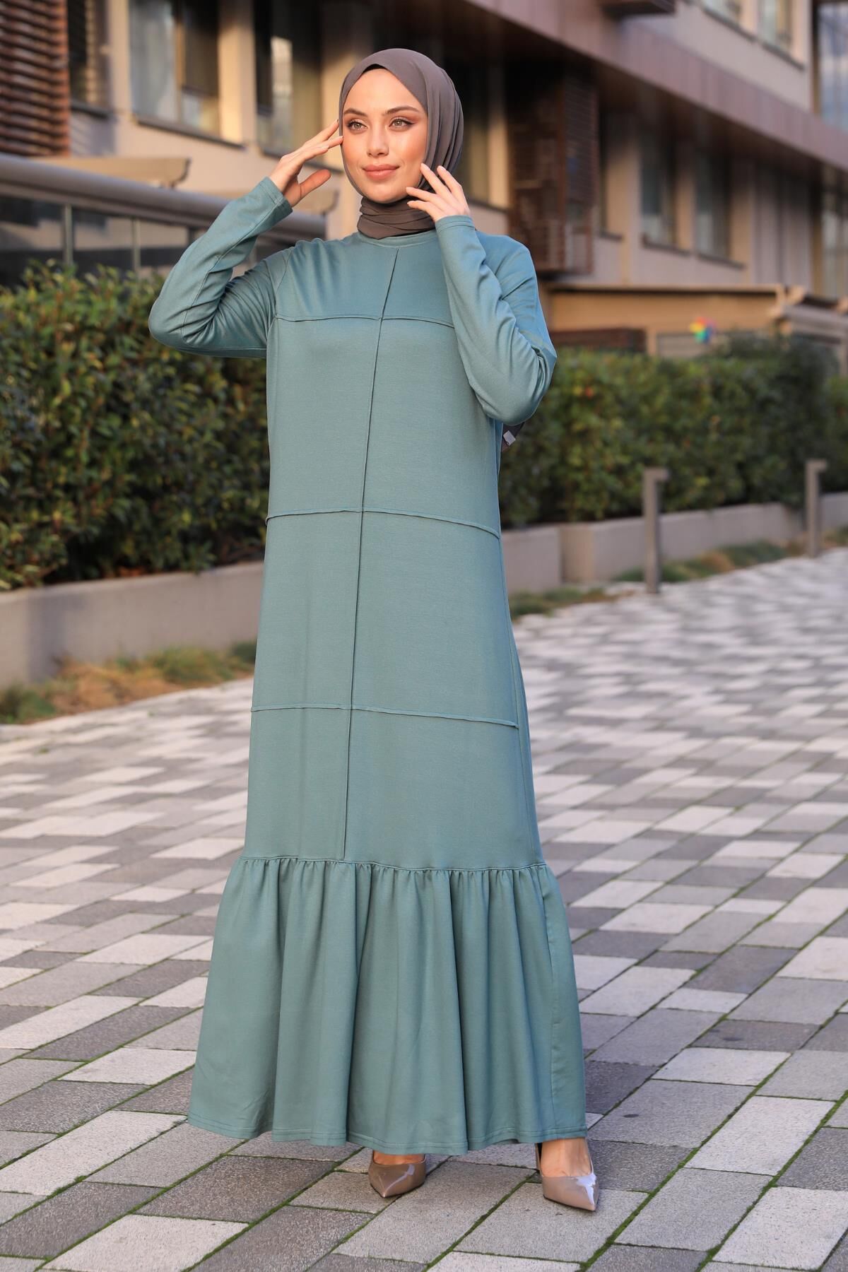 Beril Elbise Mint Yeşil - 3