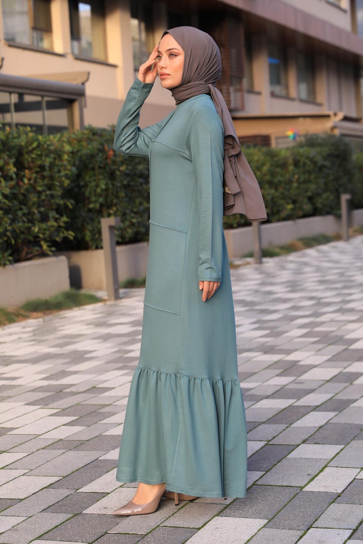 Beril Elbise Mint Yeşil - 2