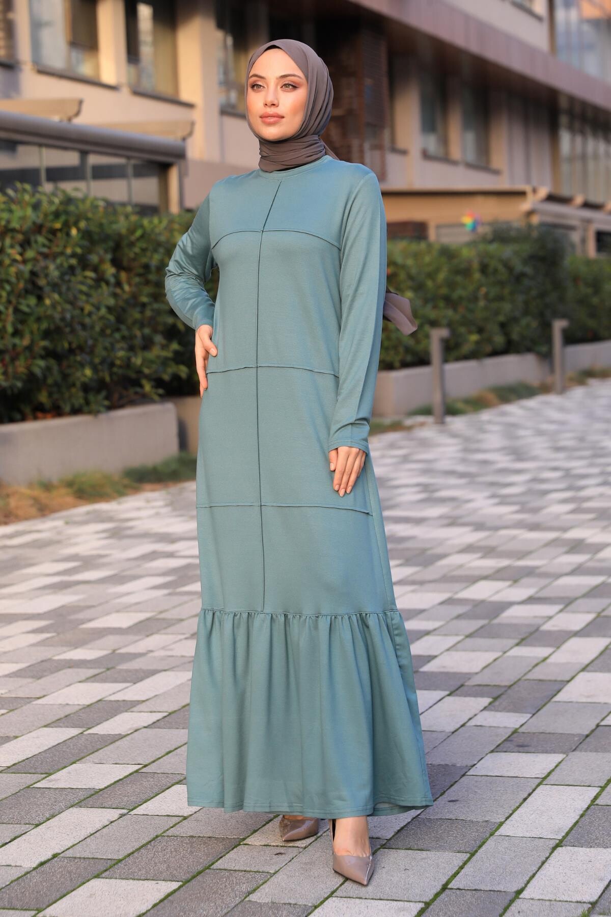 Beril Elbise Mint Yeşil - 5