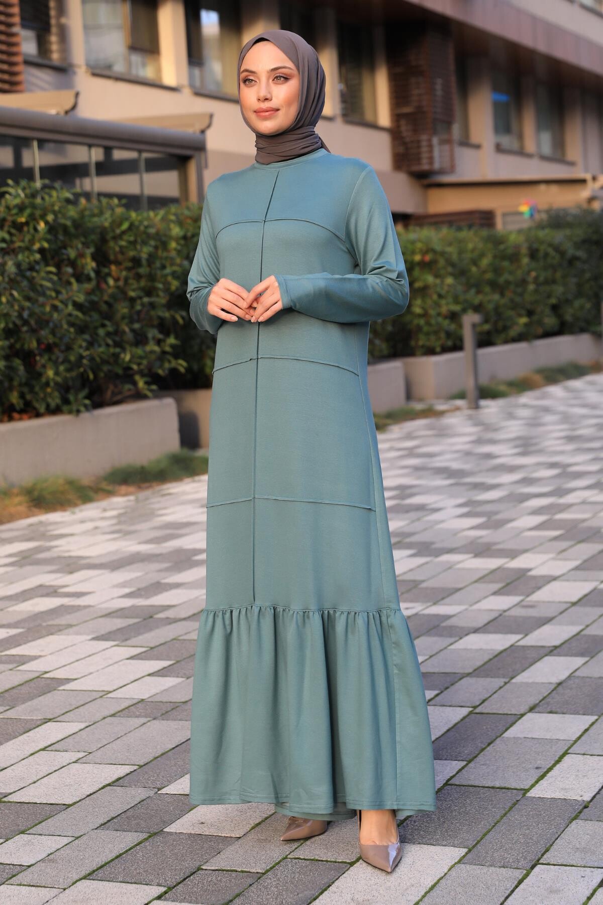 Beril Elbise Mint Yeşil 