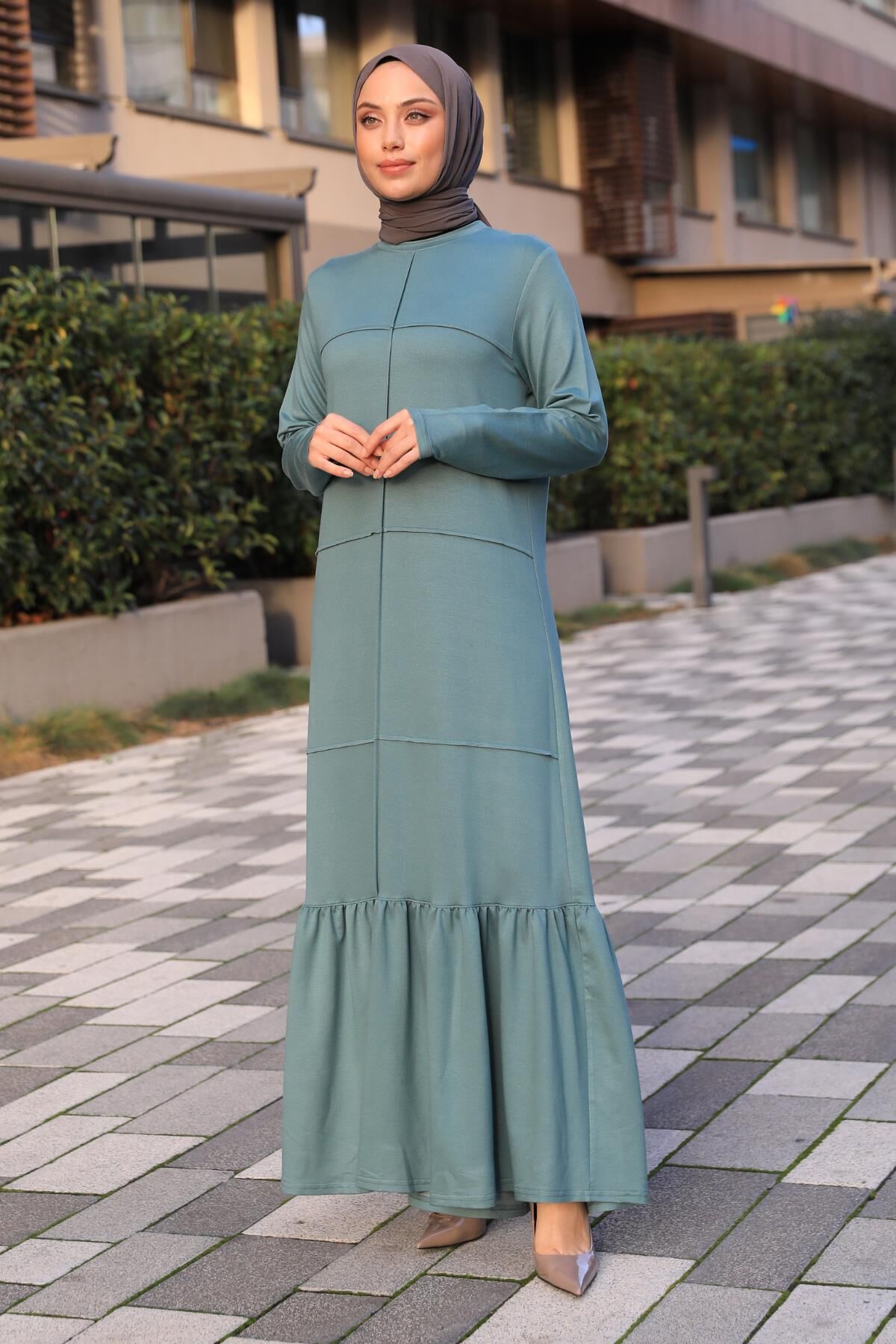 Beril Elbise Mint Yeşil - 1