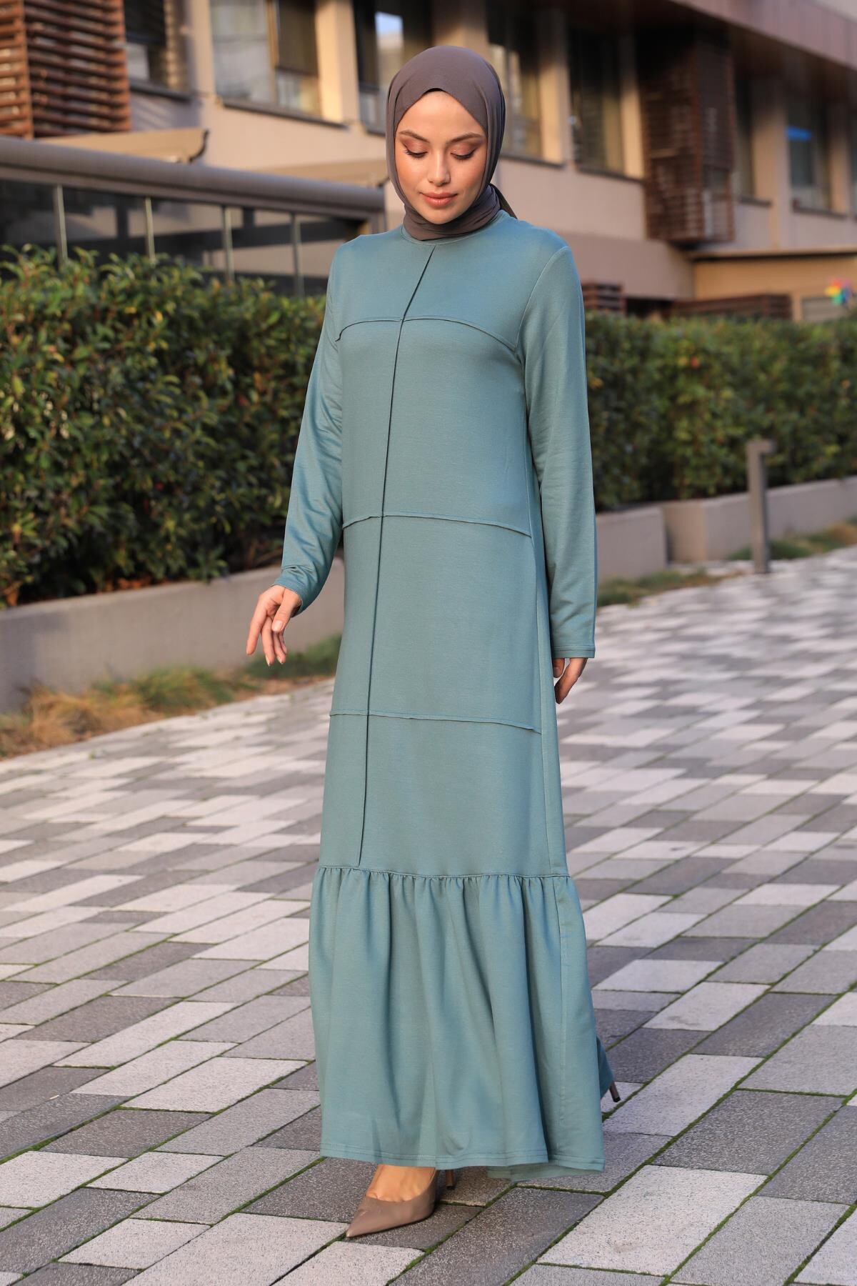 Beril Elbise Mint Yeşil - 4