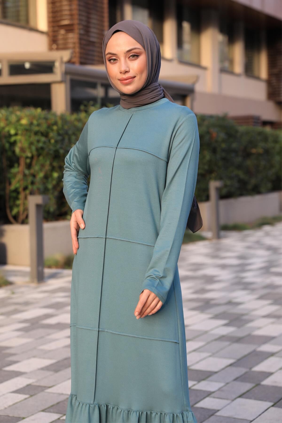 Beril Elbise Mint Yeşil - 7