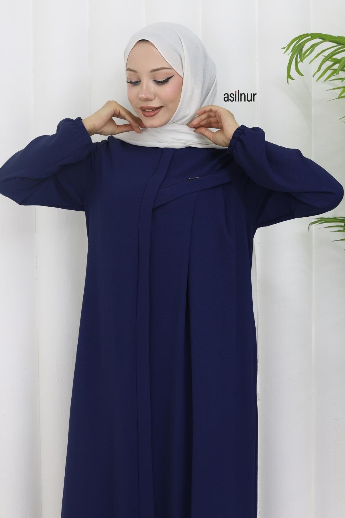 Dila Ayrobin Biyeli Ferace Lacivert - 3