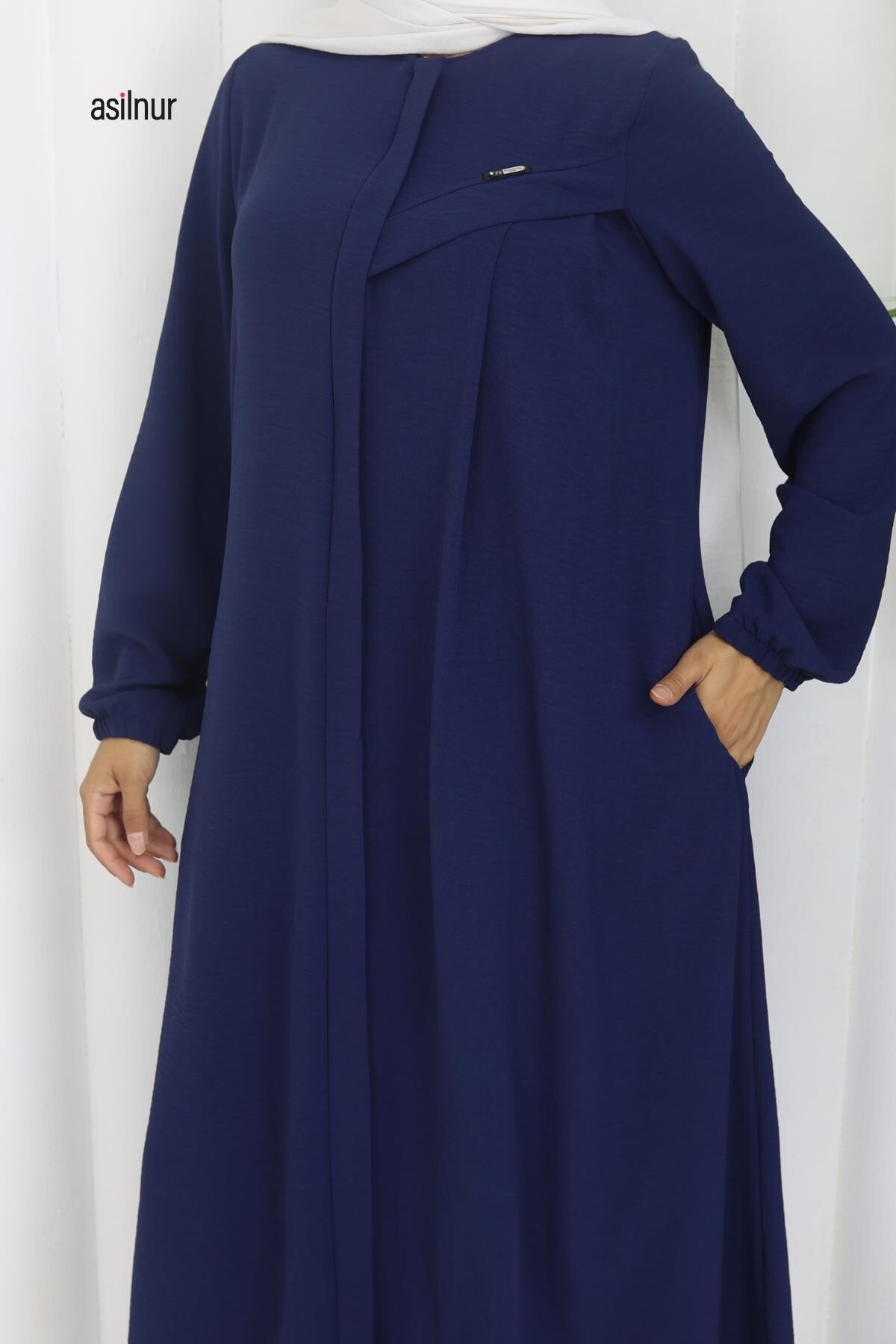 Dila Ayrobin Biyeli Ferace Lacivert - 7