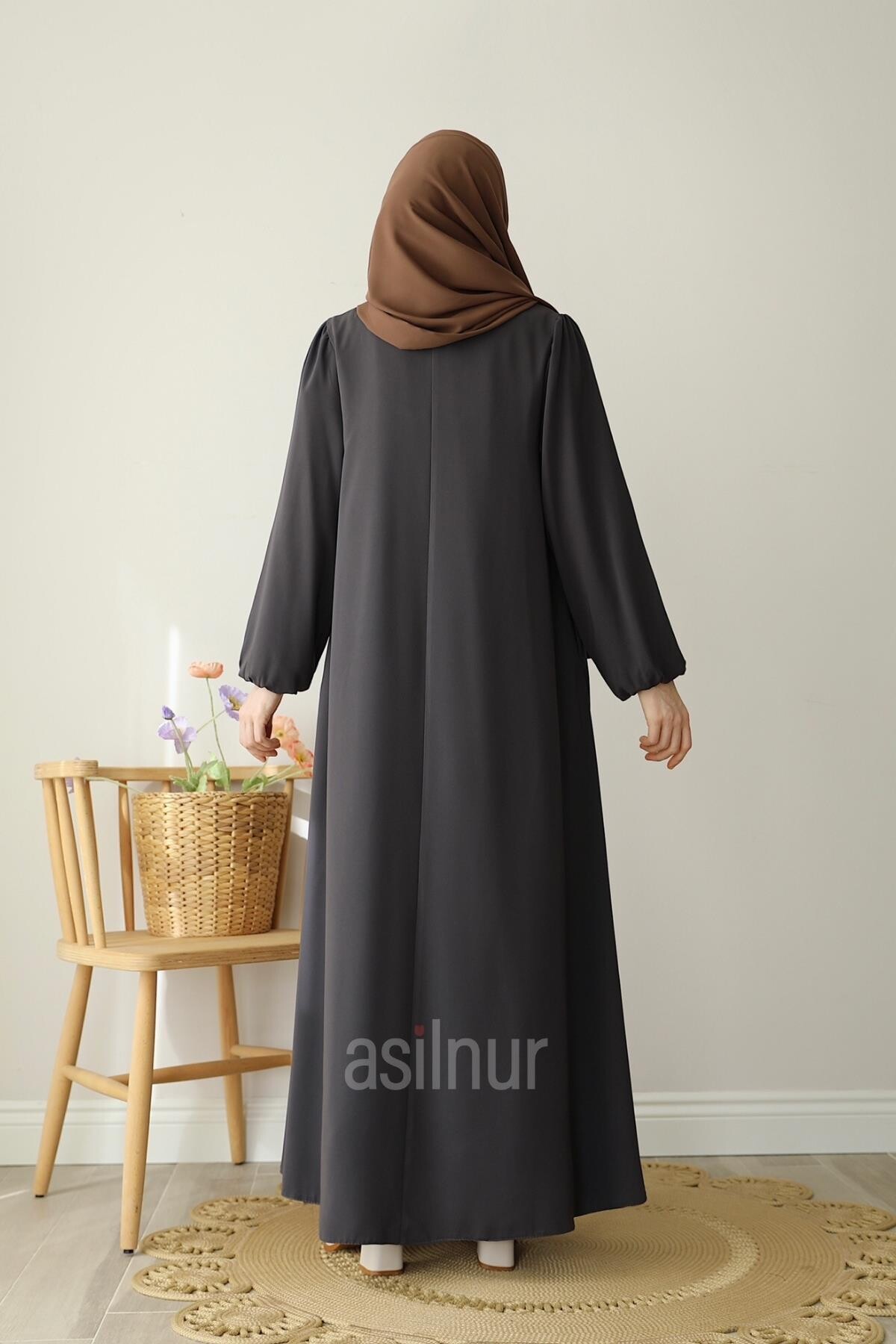 Ebrar Piliseli Ferace Füme - 4