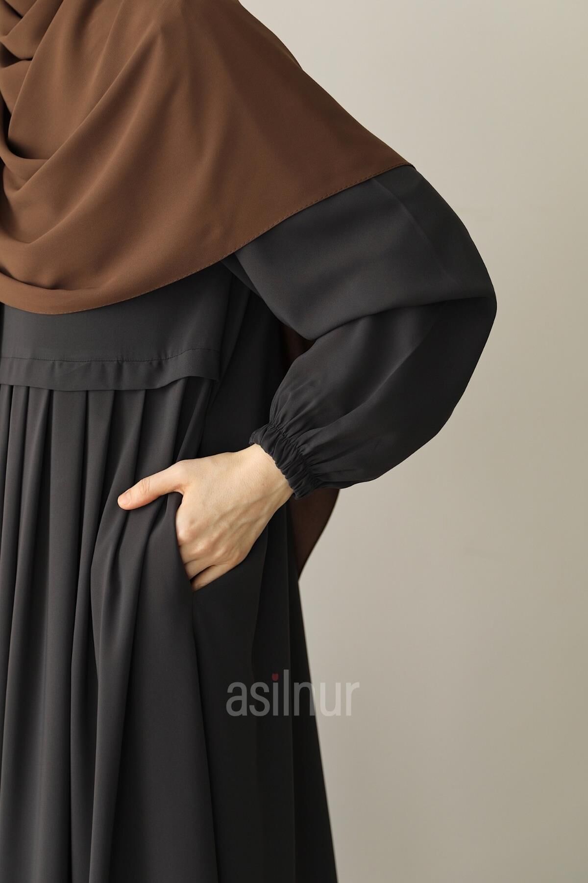 Ebrar Piliseli Ferace Füme - 5