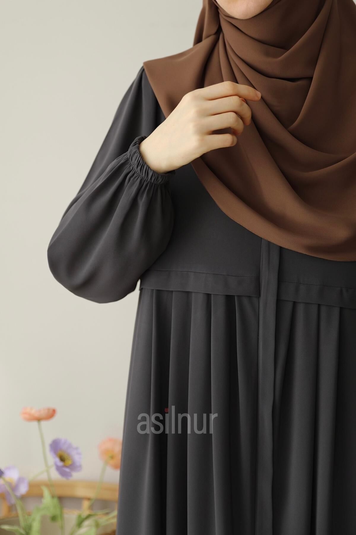 Ebrar Piliseli Ferace Füme - 6