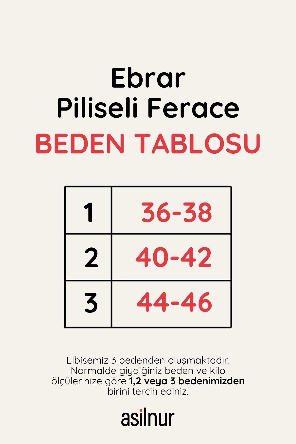 Ebrar Piliseli Ferace Lacivert - 2