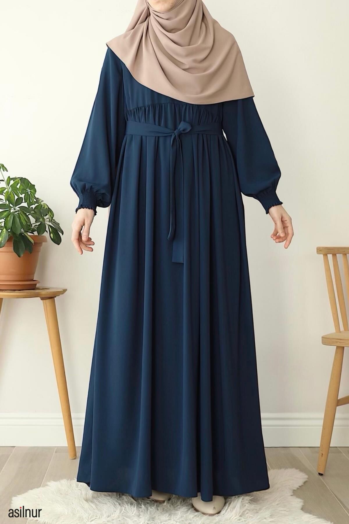 Eda Elbise Petrol Mavisi - 4