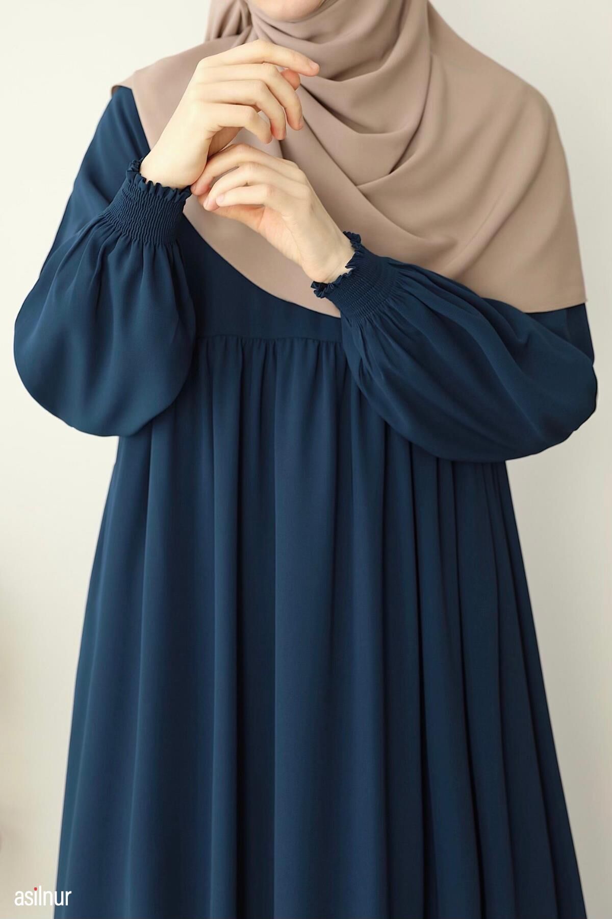 Eda Elbise Petrol Mavisi - 6