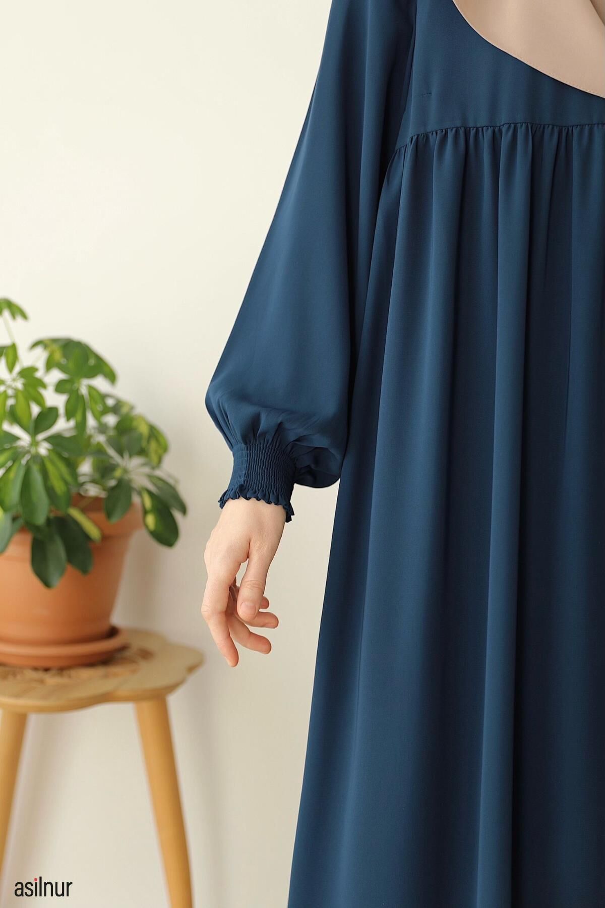 Eda Elbise Petrol Mavisi - 7