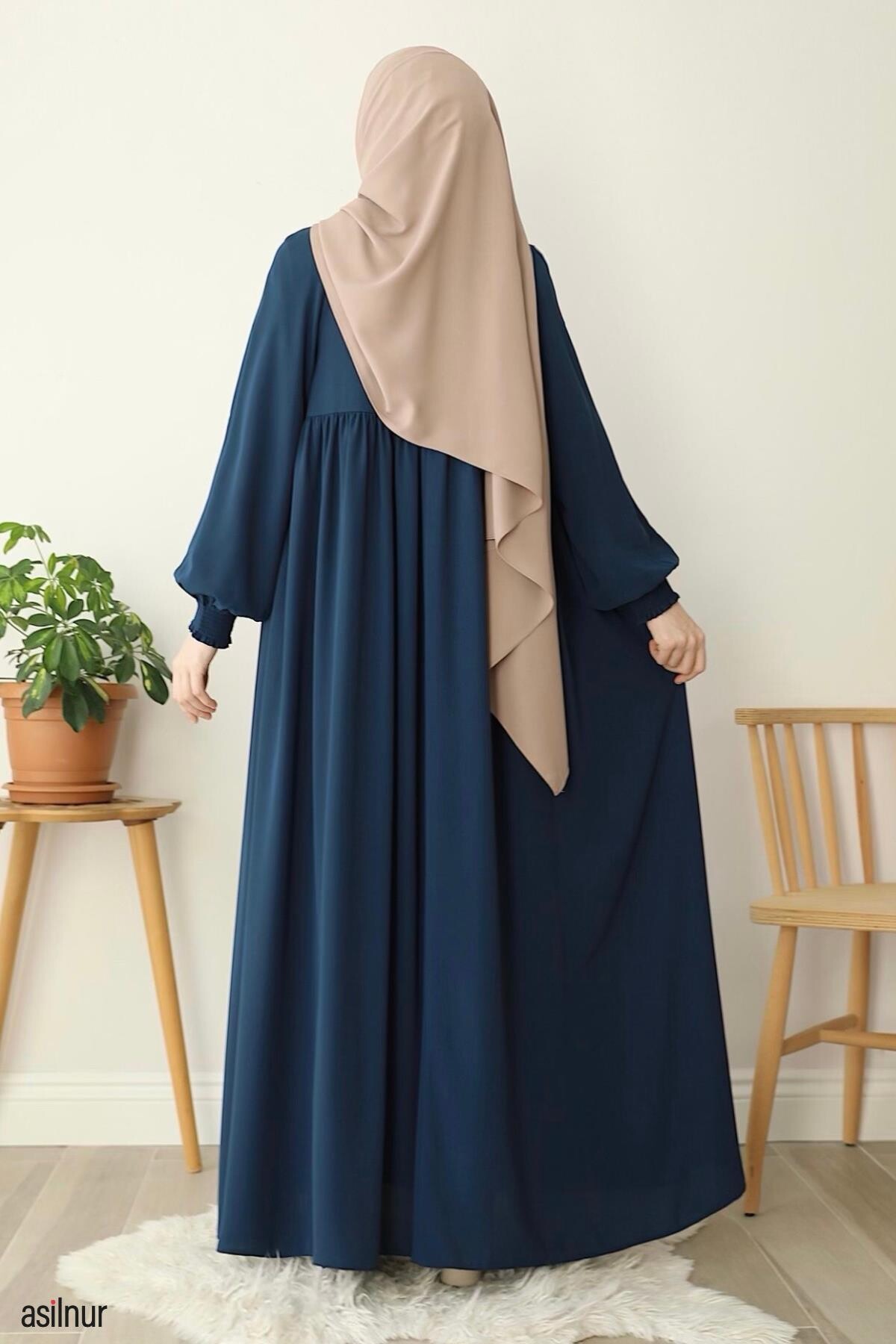 Eda Elbise Petrol Mavisi - 9