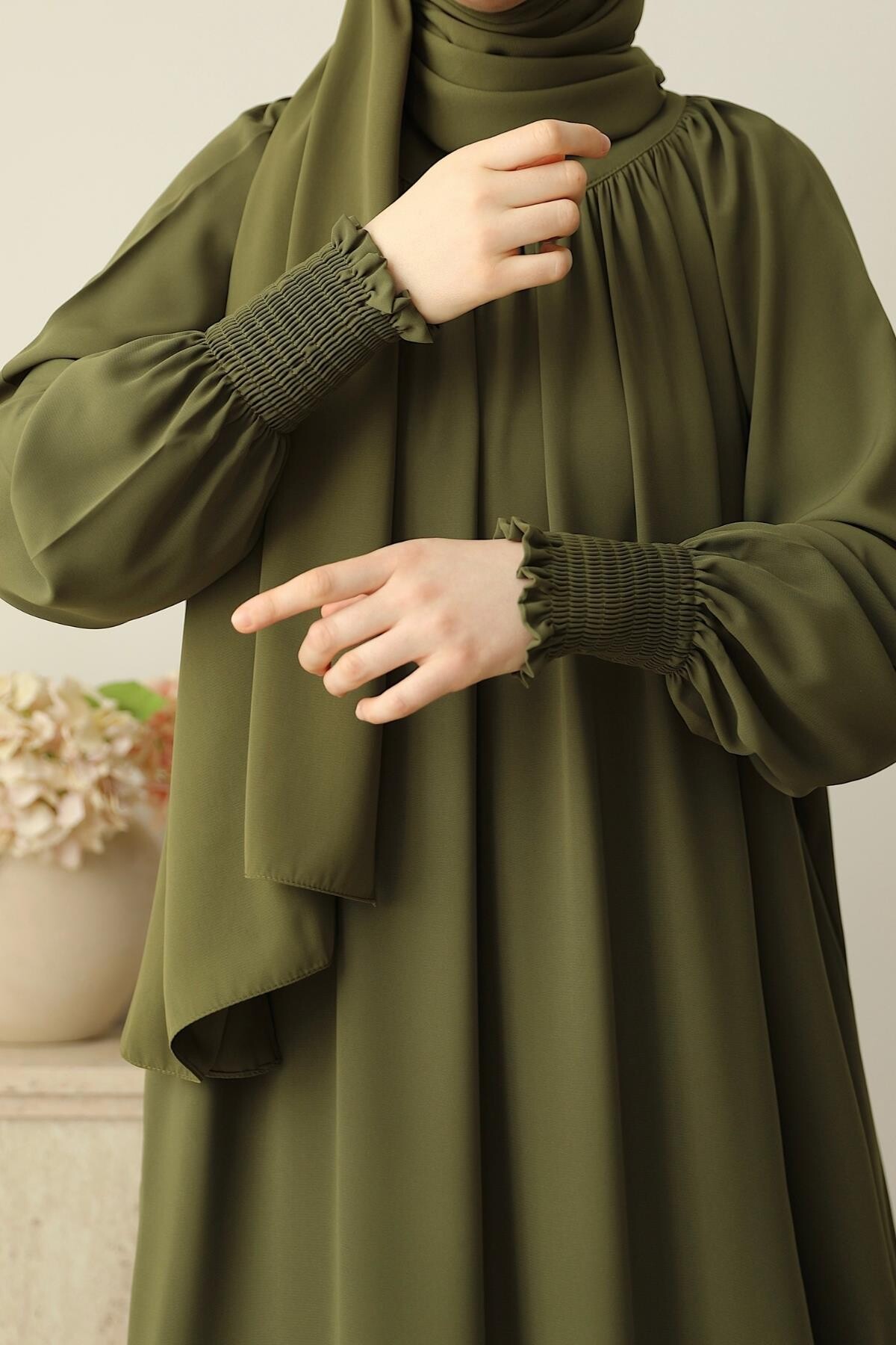 Eflin Elbise Yağ Yeşili - 8