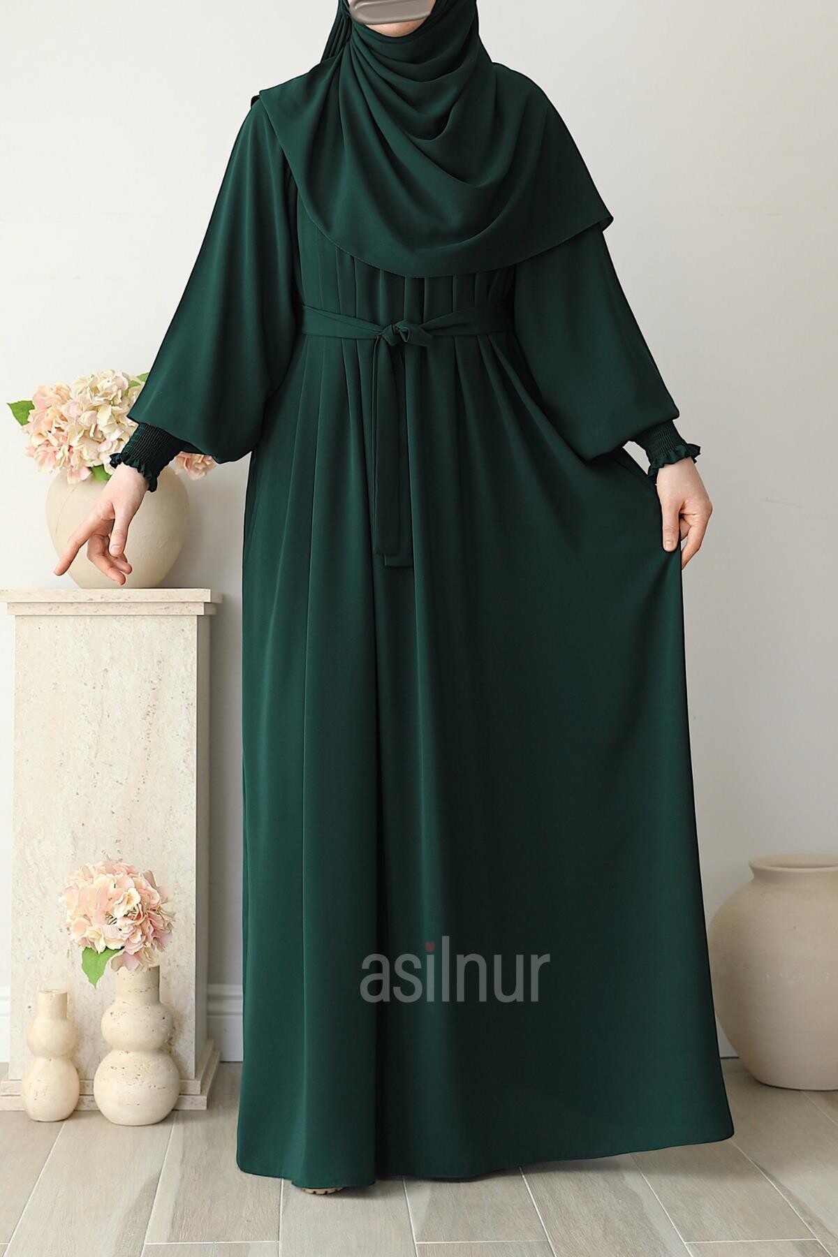 Eflin Elbise Zümrüt Yeşili - 3