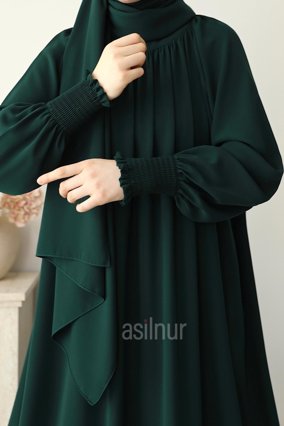 Eflin Elbise Zümrüt Yeşili - 4