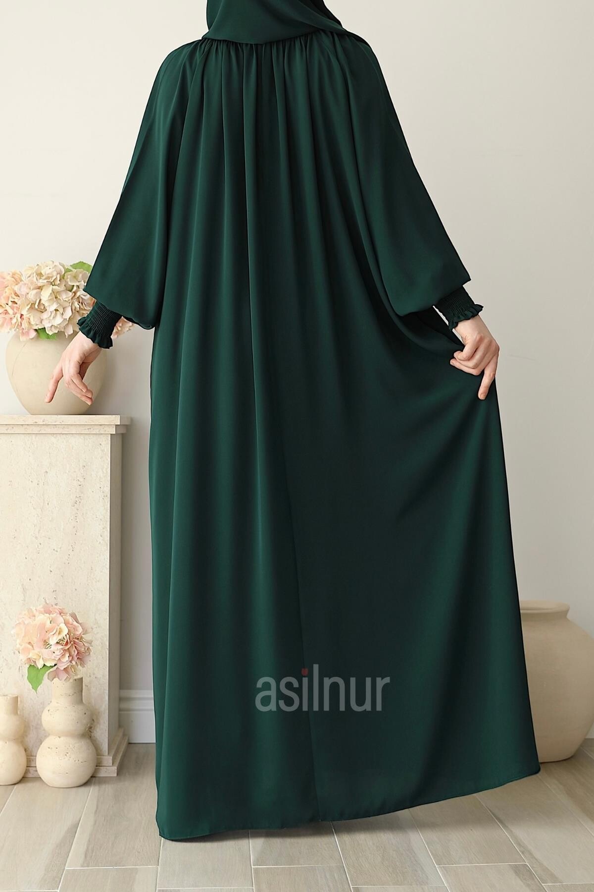 Eflin Elbise Zümrüt Yeşili - 5