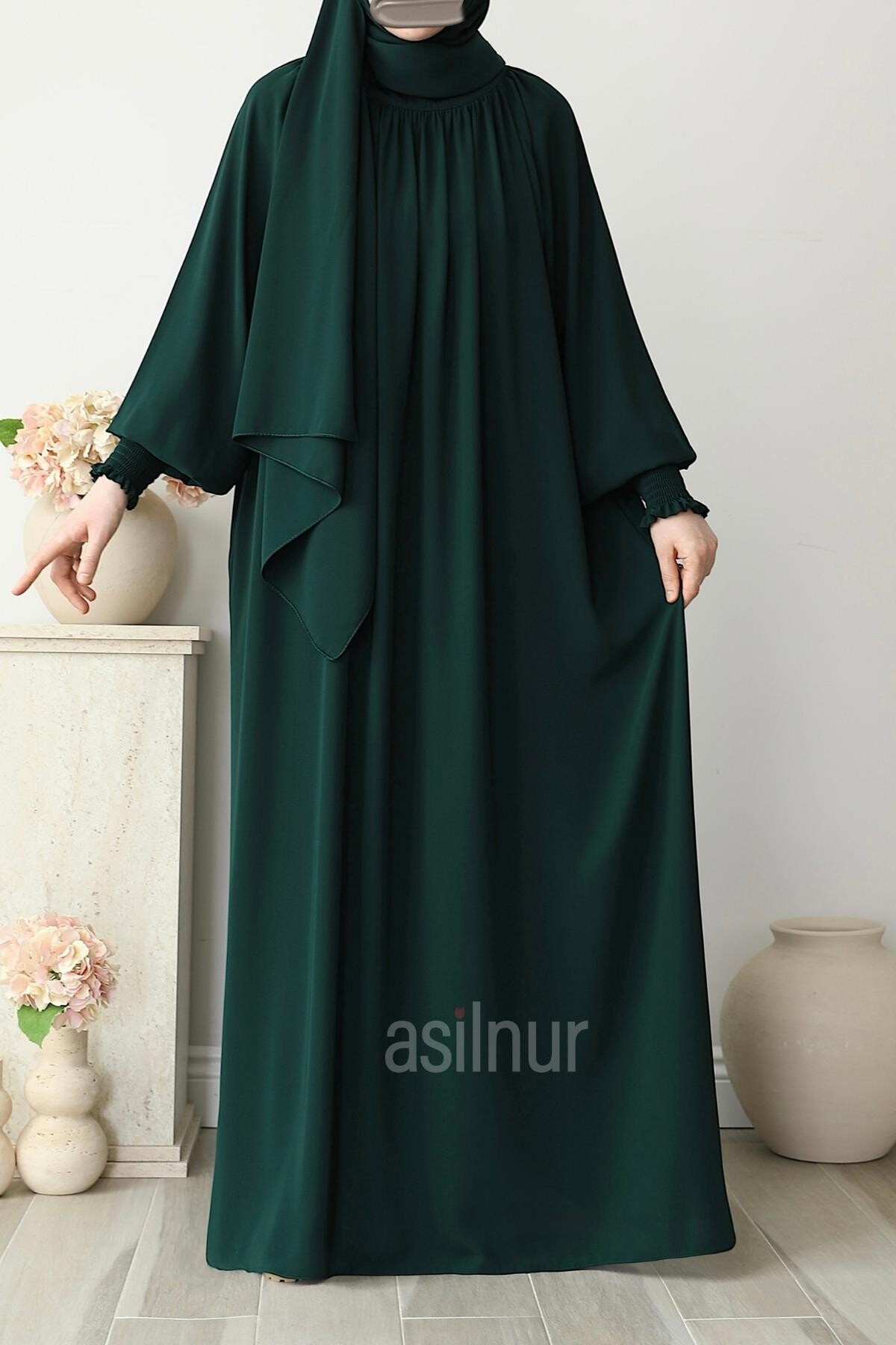 Eflin Elbise Zümrüt Yeşili - 6