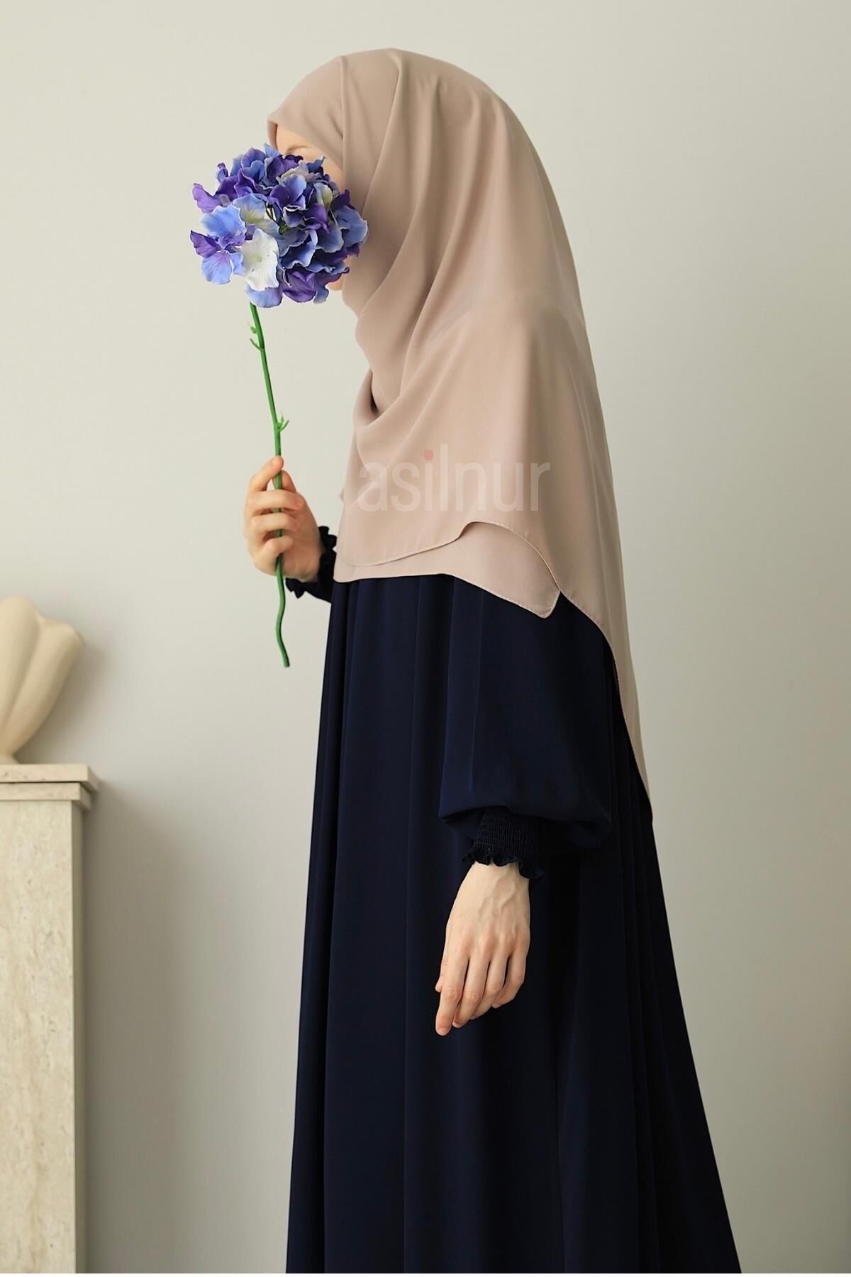 Elif Büyük Boy Eşarp 120x120 Taş - 2