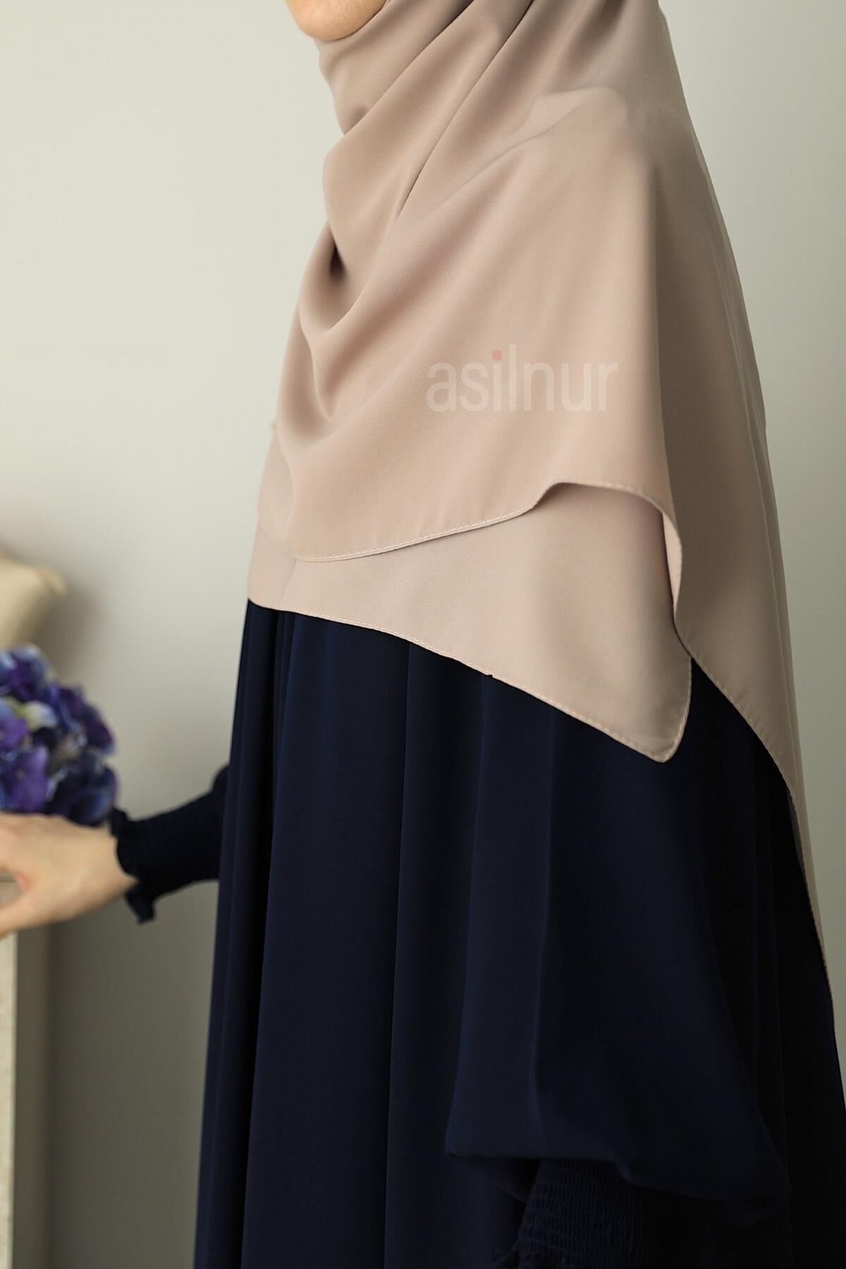 Elif Büyük Boy Eşarp 120x120 Taş - 4