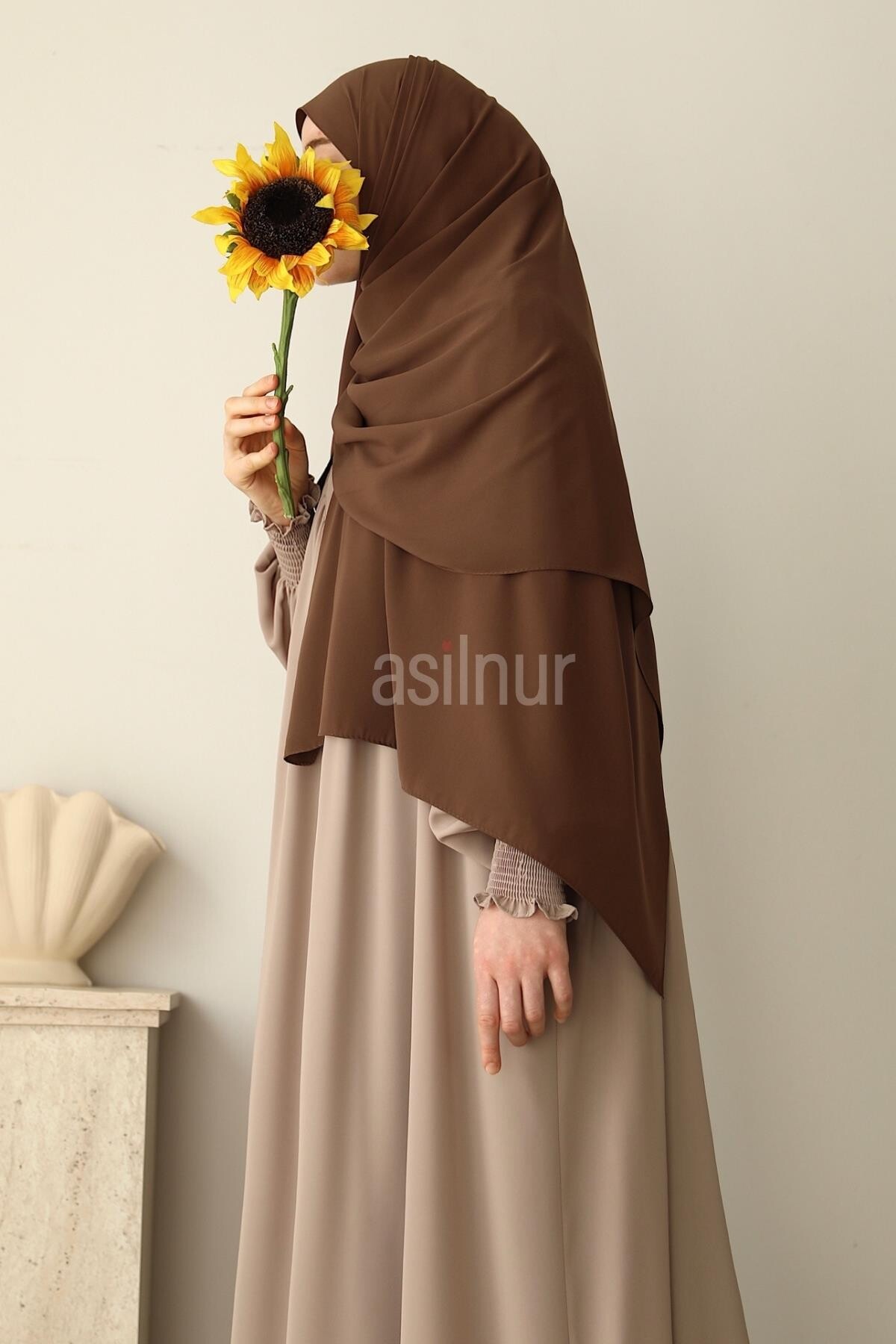 Elif Büyük Boy Şal 70x220 Camel - 2