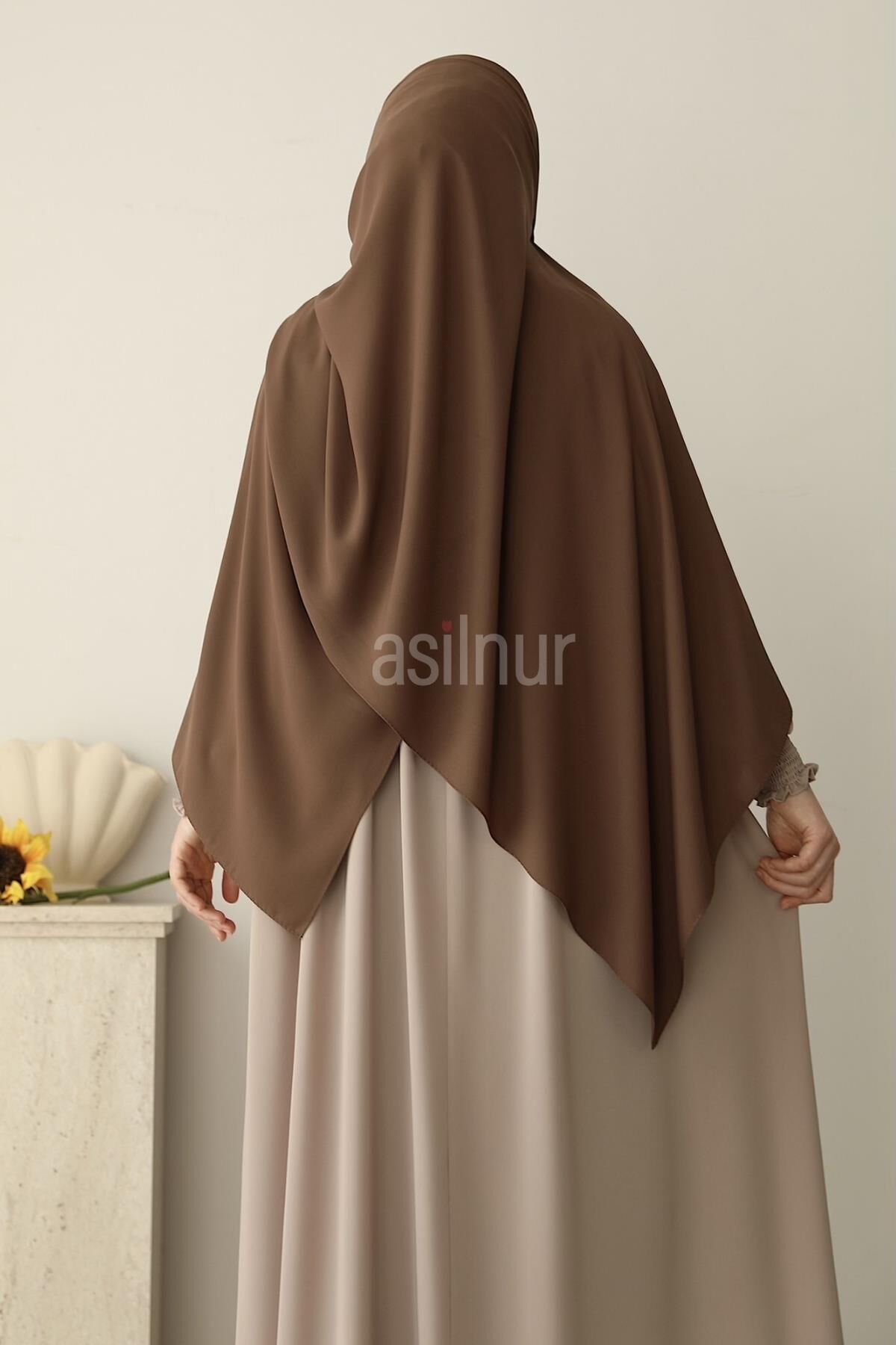 Elif Büyük Boy Şal 70x220 Camel - 3