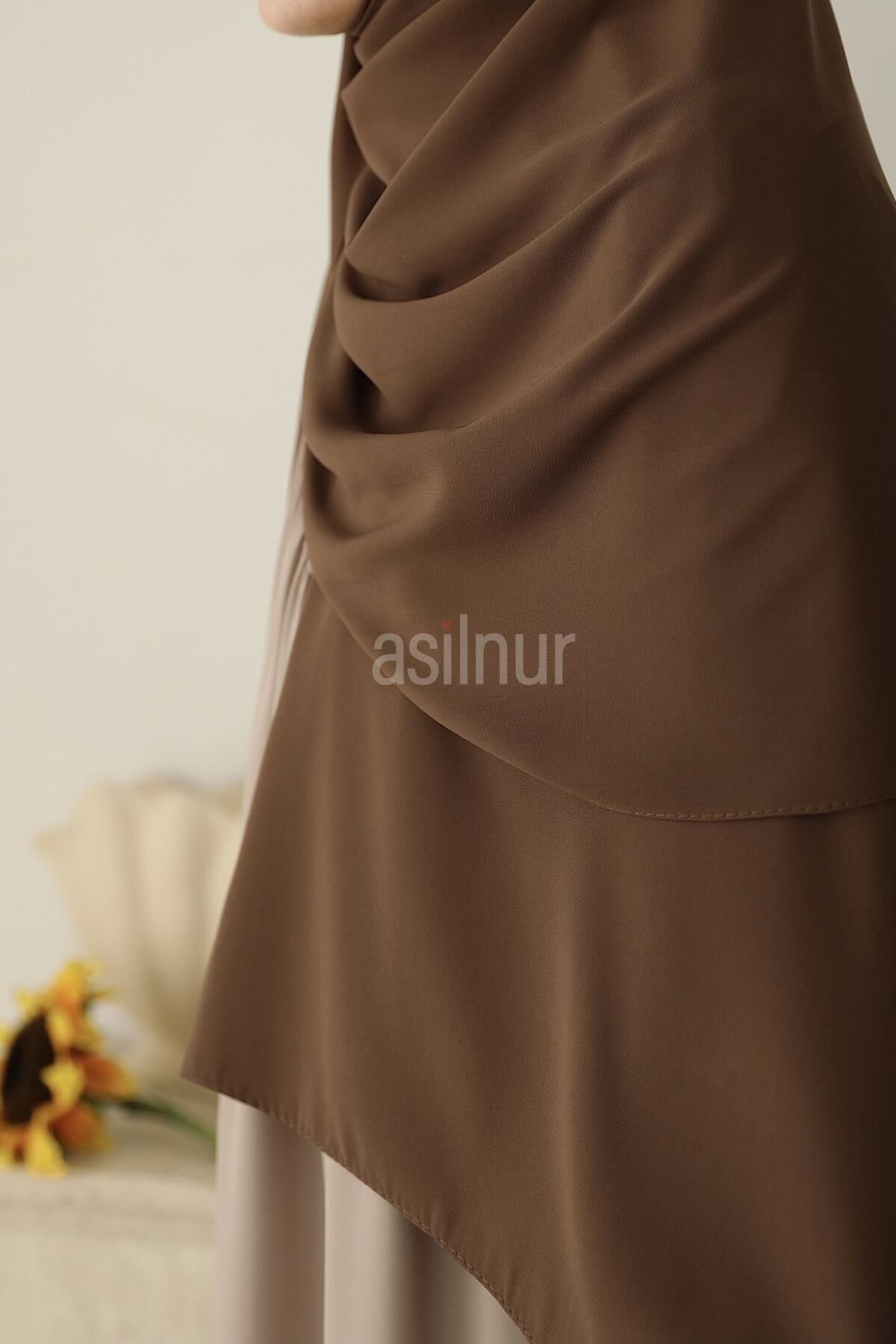 Elif Büyük Boy Şal 70x220 Camel - 4