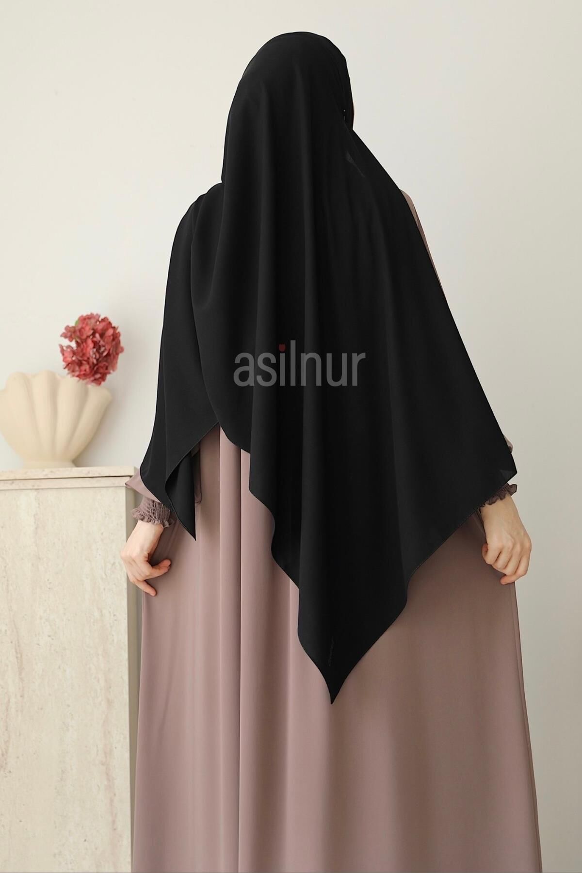 Elif Büyük Boy Şal 70x220 Siyah - 4