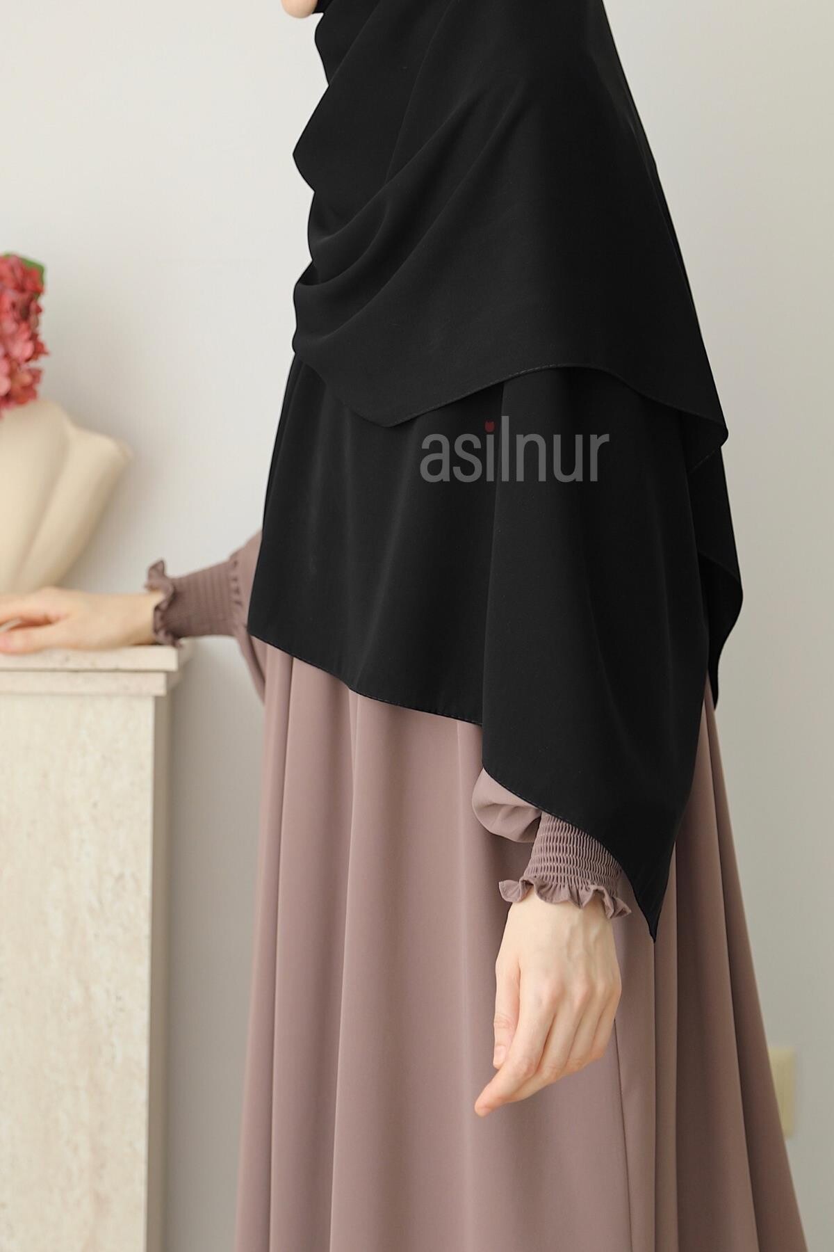 Elif Büyük Boy Şal 70x220 Siyah - 2