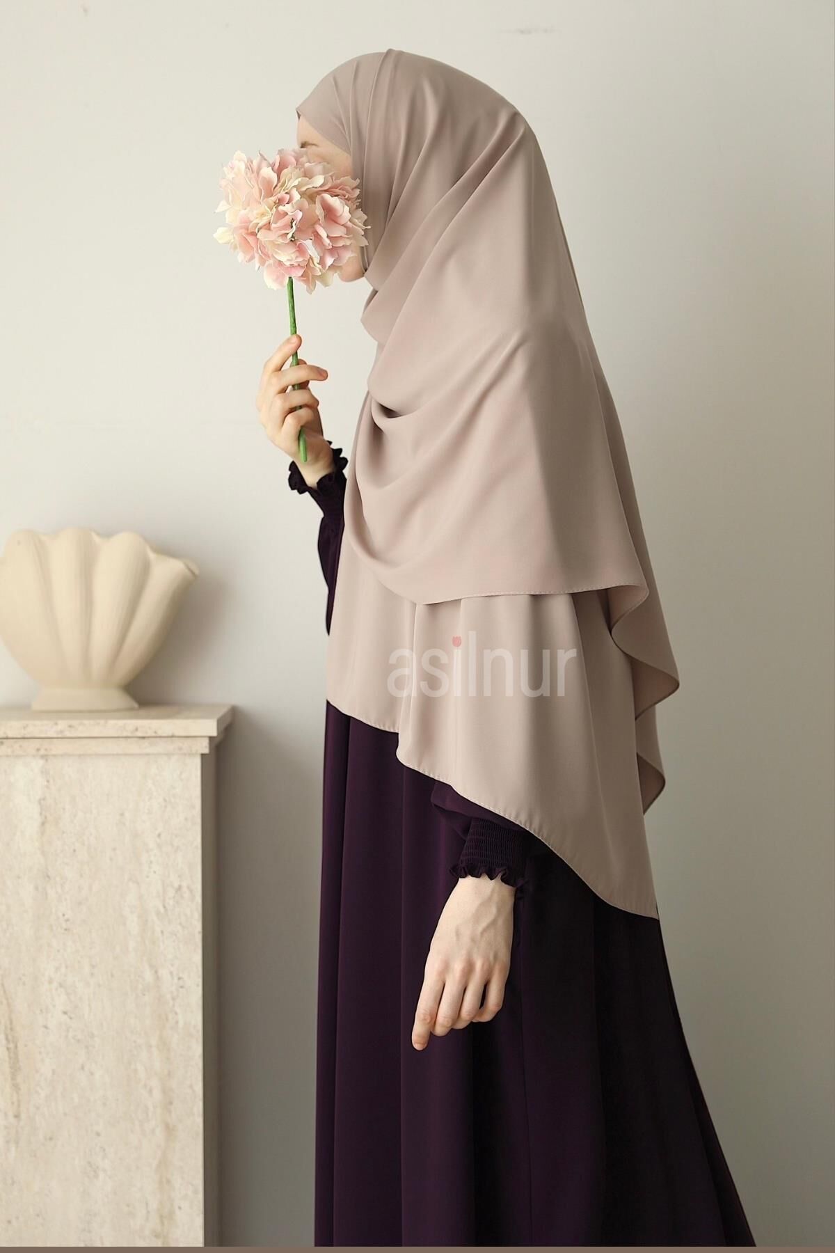 Elif Büyük Boy Şal 70x220 Taş - 2