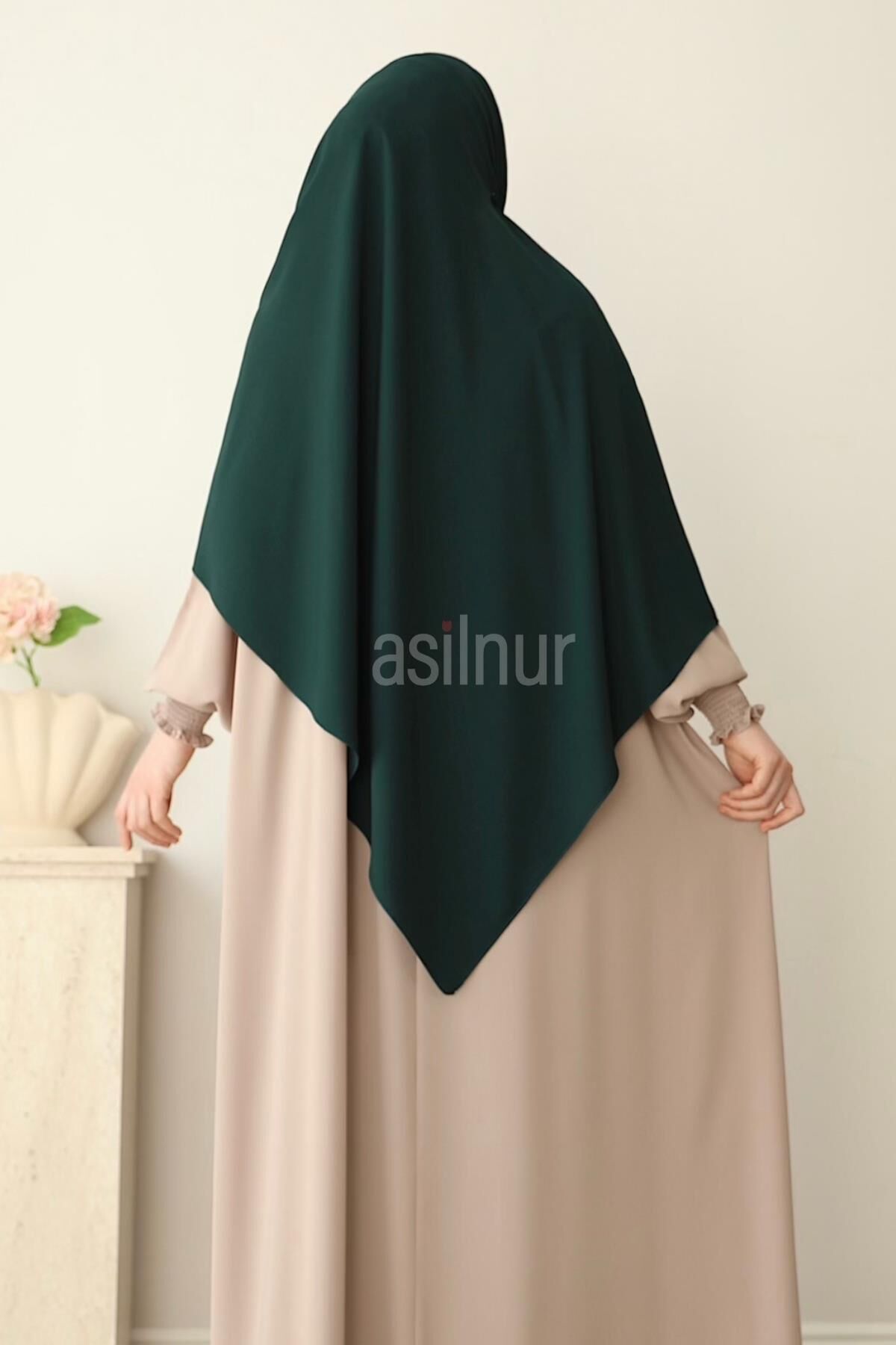 Elif Büyük Boy Şal 70x220 Zümrüt Yeşili - 3