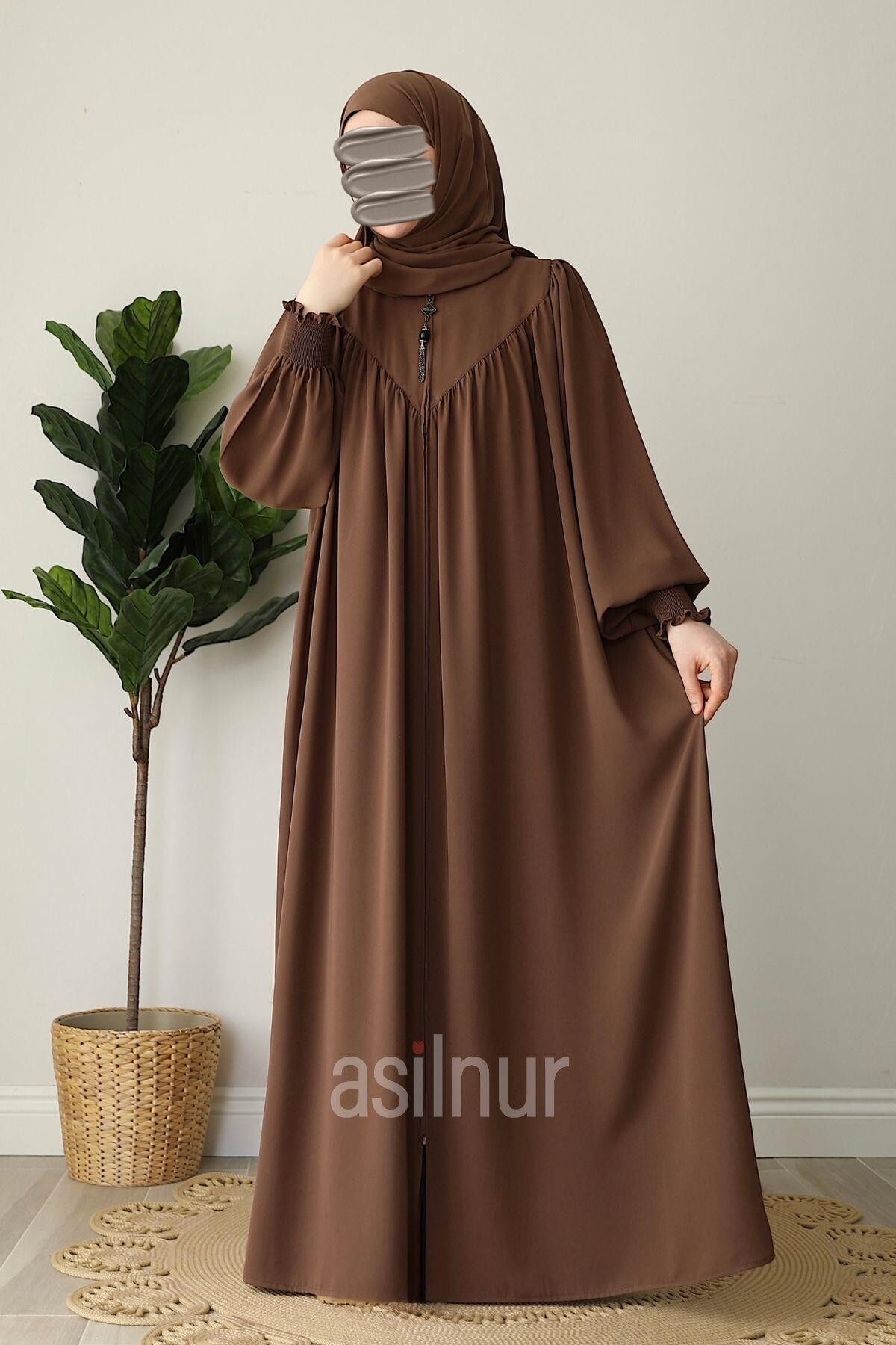 Elif Ferace Şal Hediyeli Takım Camel - 6