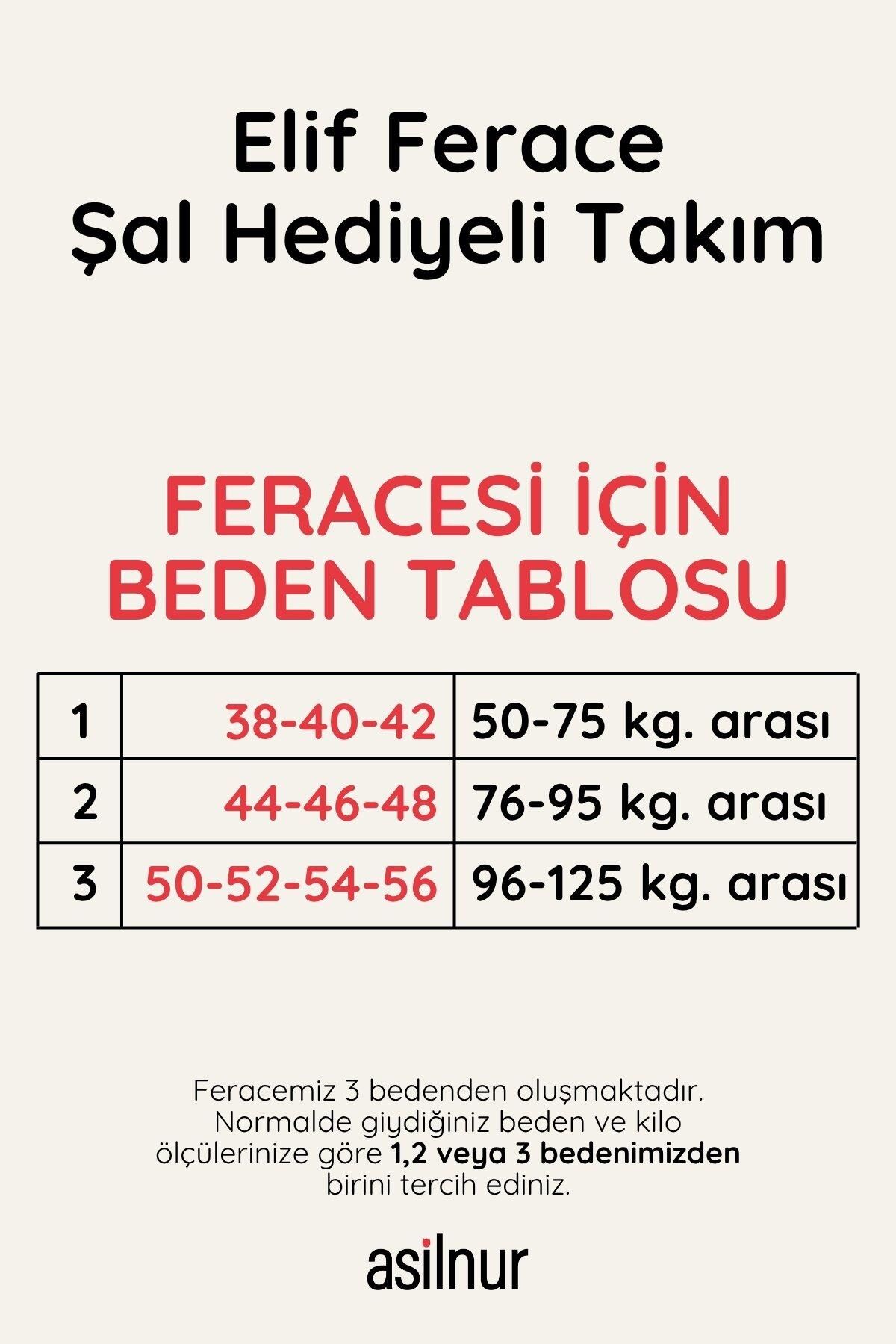 Elif Ferace Şal Hediyeli Takım Lacivert - 2