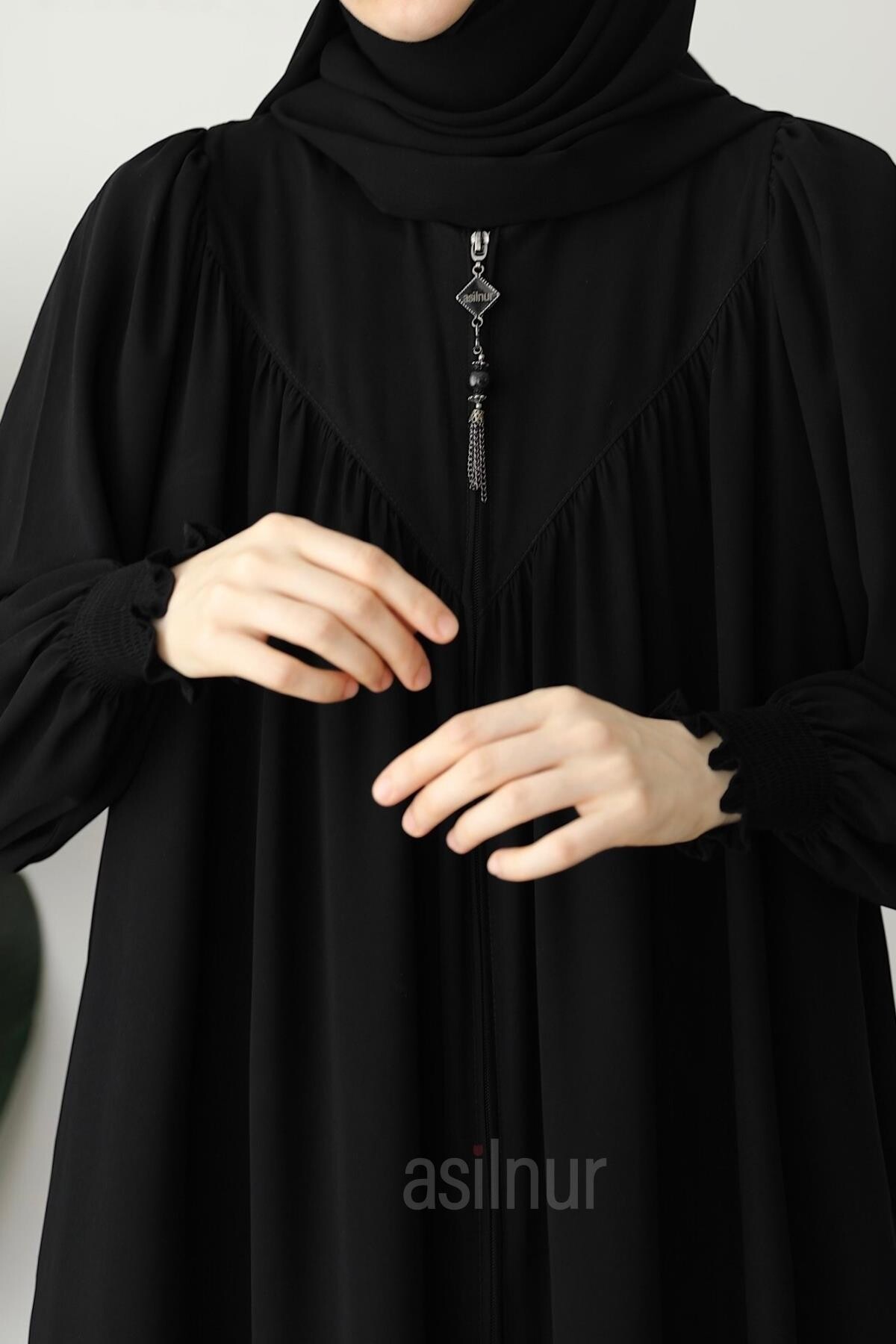 Elif Ferace Şal Hediyeli Takım Siyah - 5