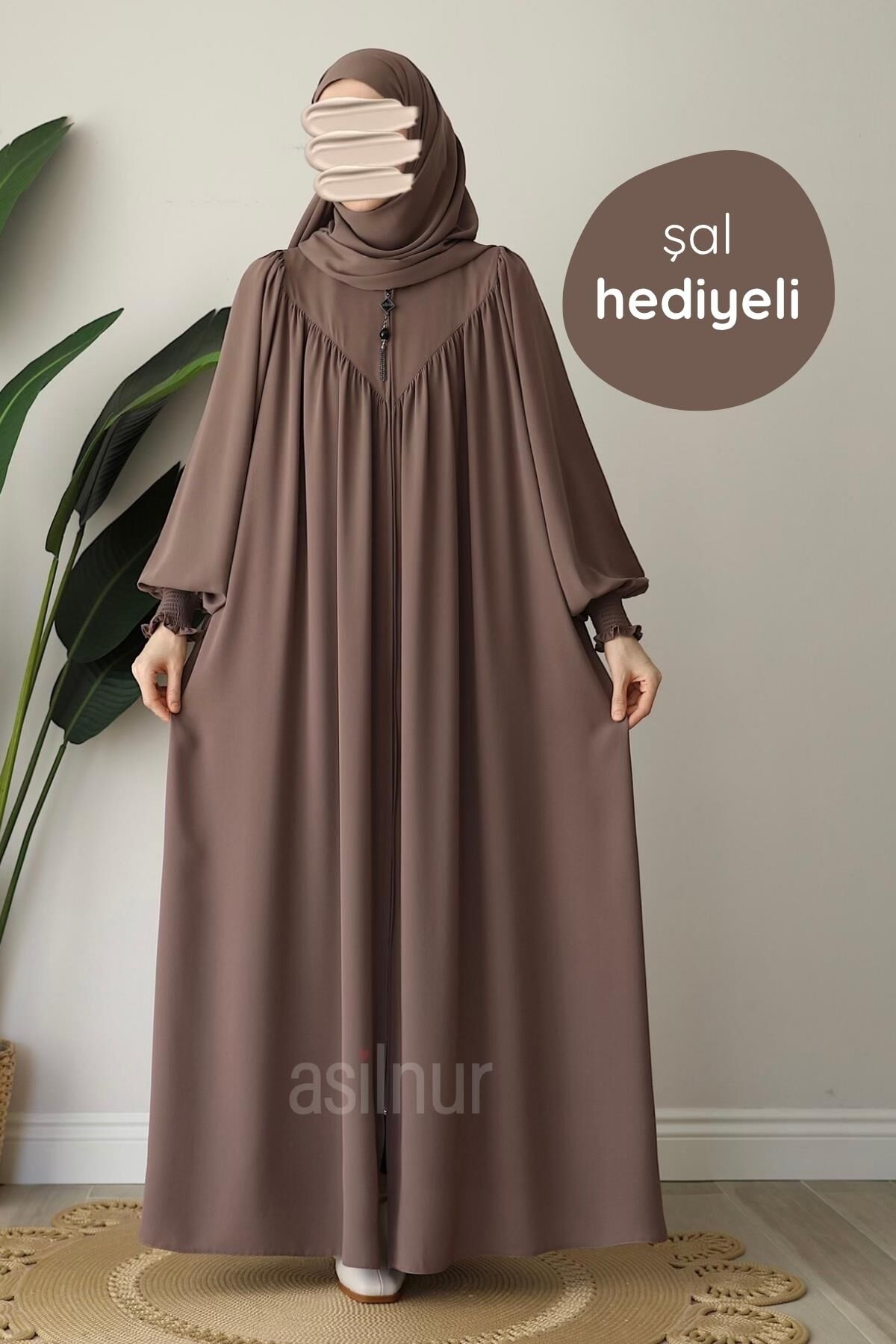 Elif Ferace Şal Hediyeli Takım Vizon - 1