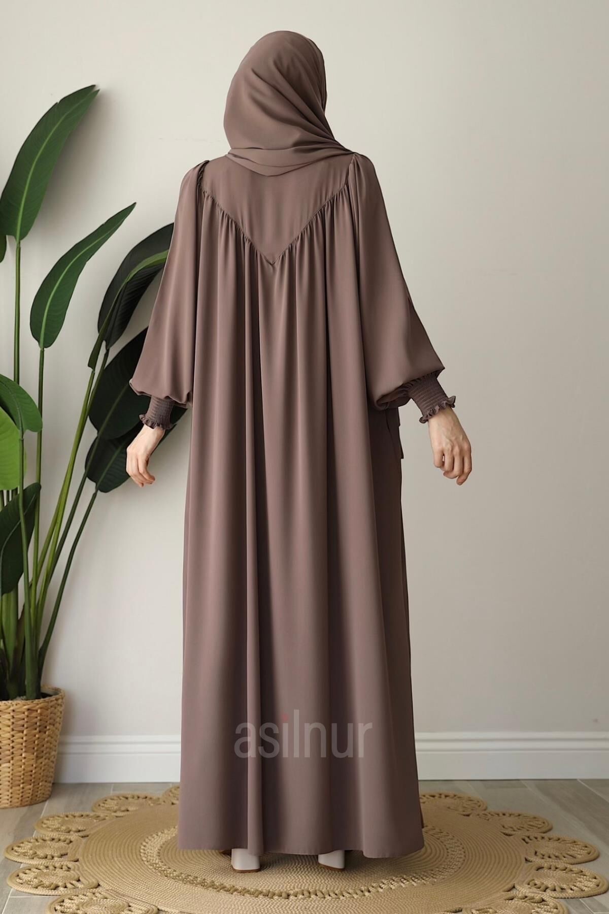 Elif Ferace Şal Hediyeli Takım Vizon - 4