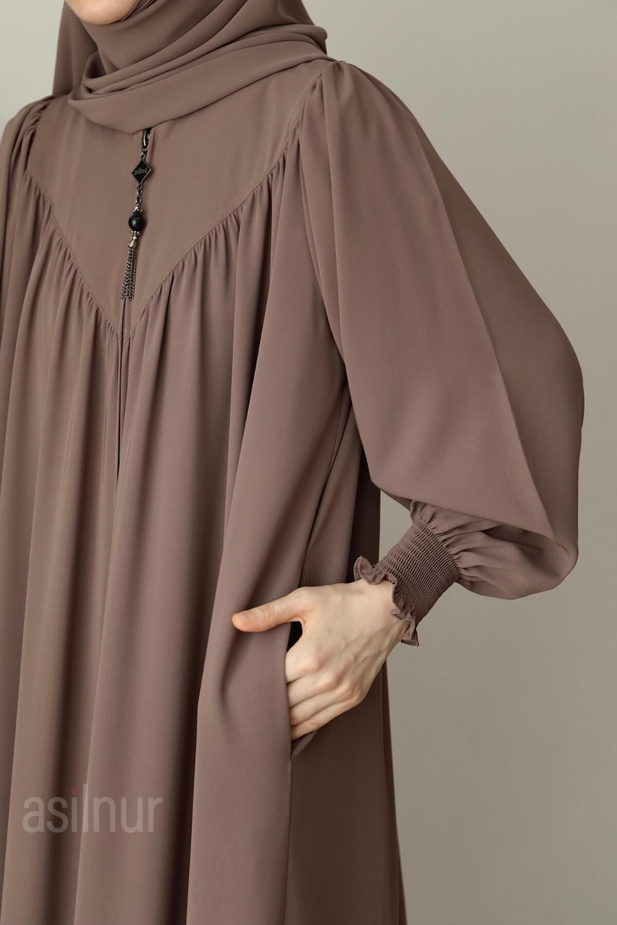 Elif Ferace Şal Hediyeli Takım Vizon - 5