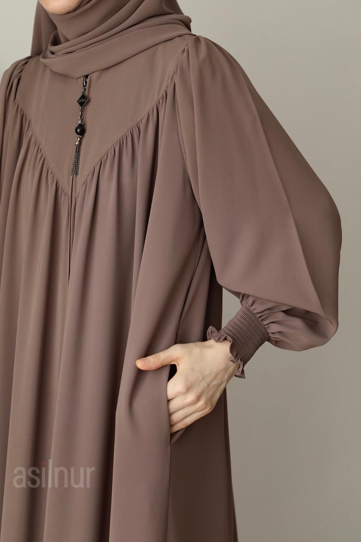 Elif Ferace Şal Hediyeli Takım Vizon - 5